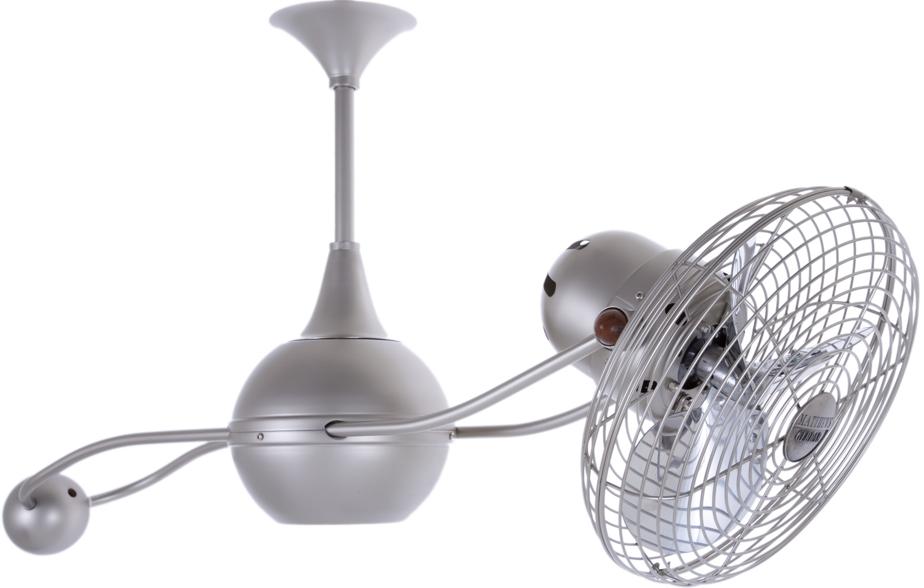 Brisa 2000 Ceiling Fan in Brushed Nickel Finish with Metal Blades