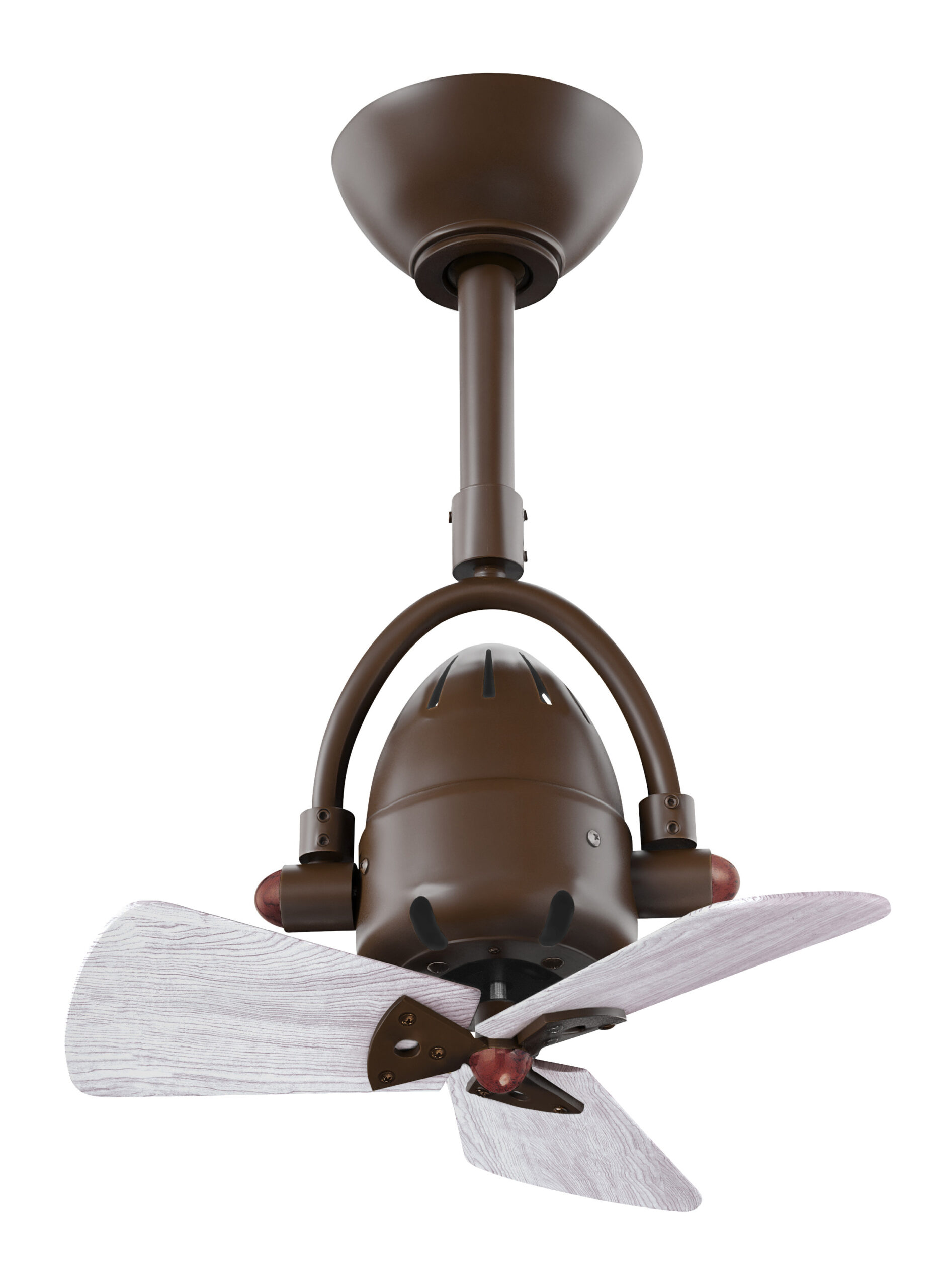 Diane Ceiling Fan in Textured Bronze with Barn Wood Blades
