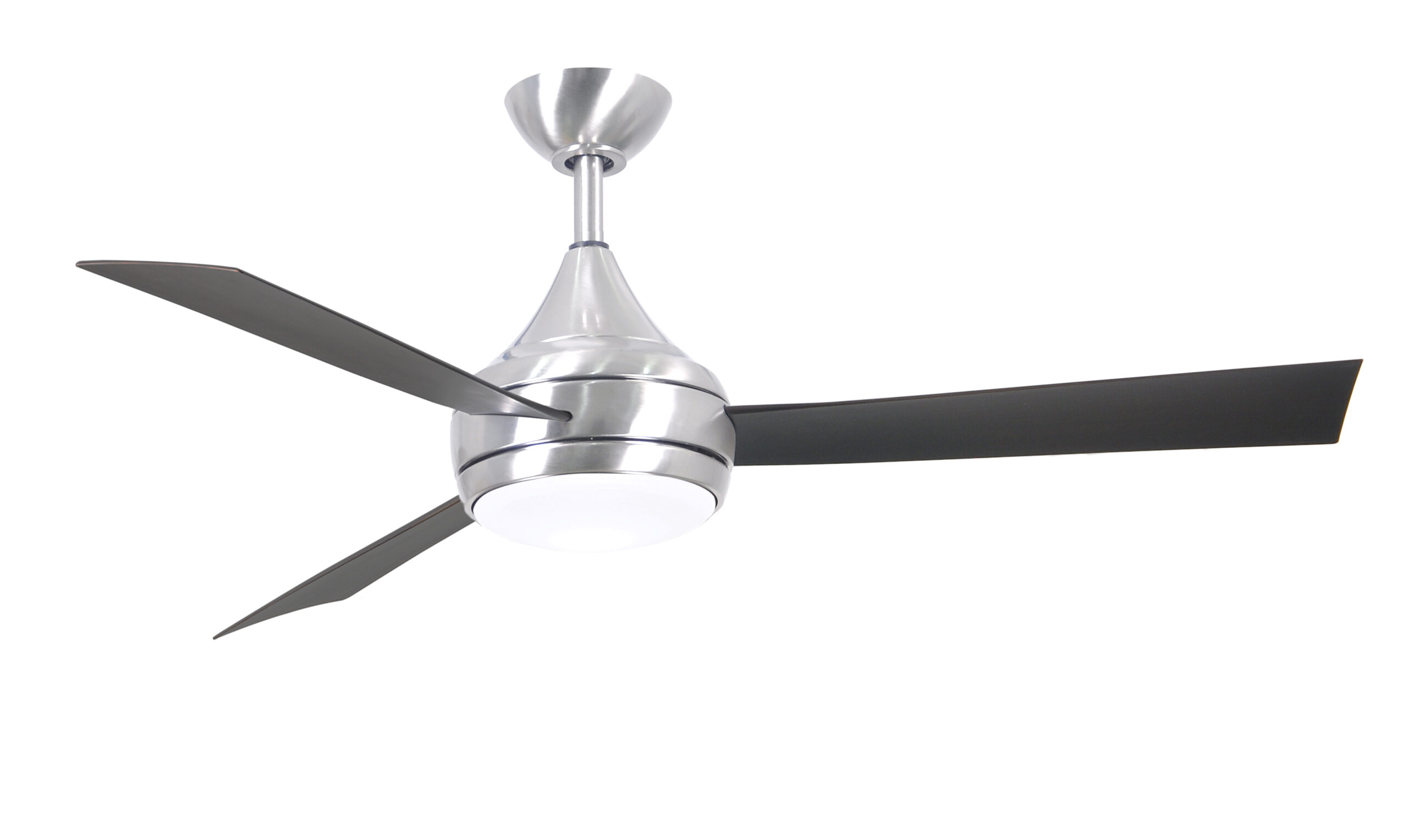 Donaire Ceiling Fan in Brushed Stainless with Brushed Bronze Blades
