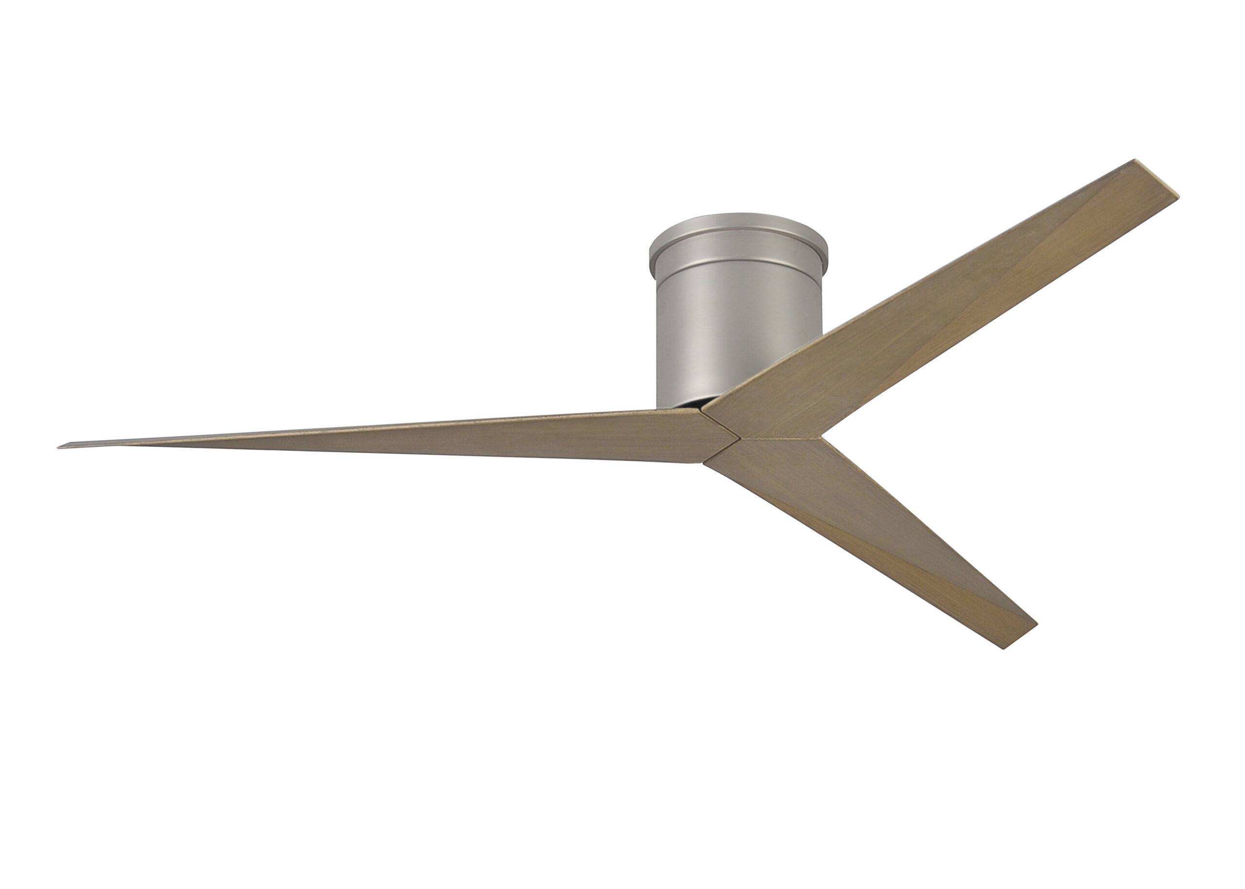 Eliza-H Ceiling Fan in Brushed Nickel with Gray Ash Blades