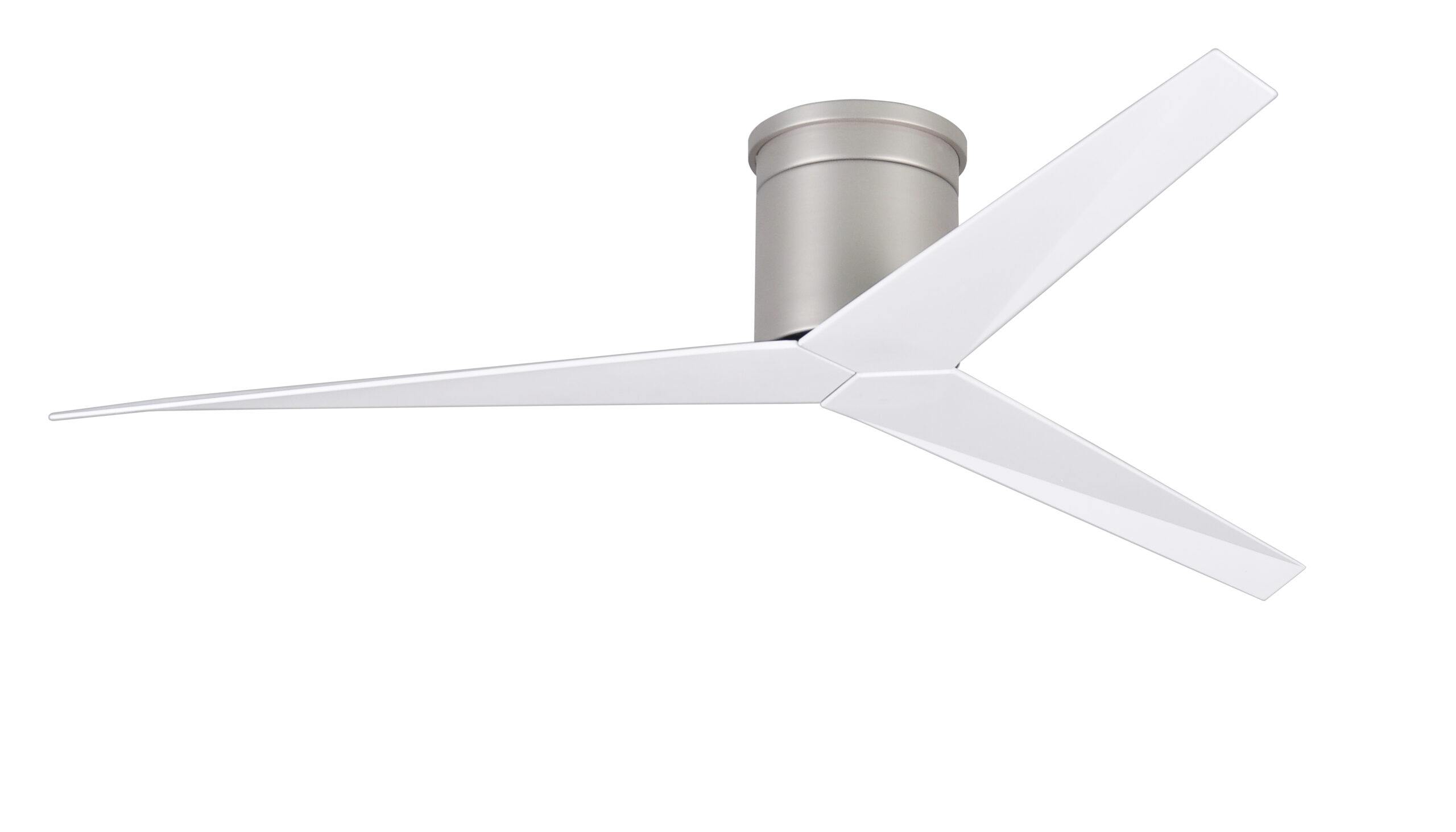 Eliza-H ceiling fan in Gloss White with Barn Wood blades