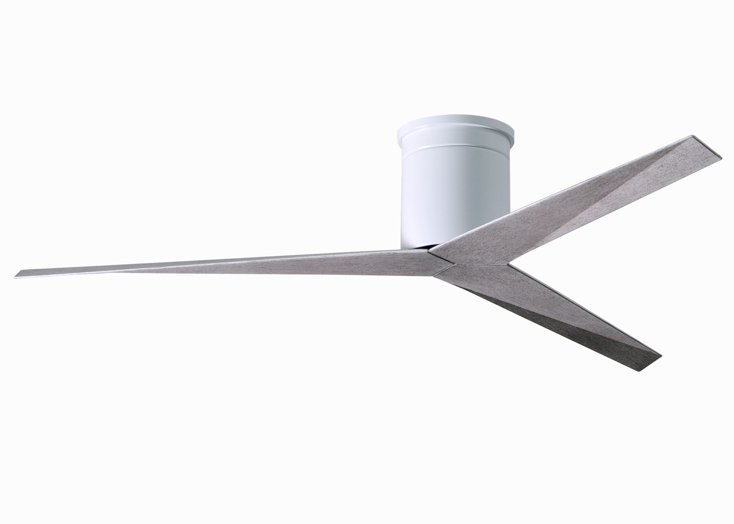 Eliza-H Ceiling Fan in Gloss White with Barn Wood Blades