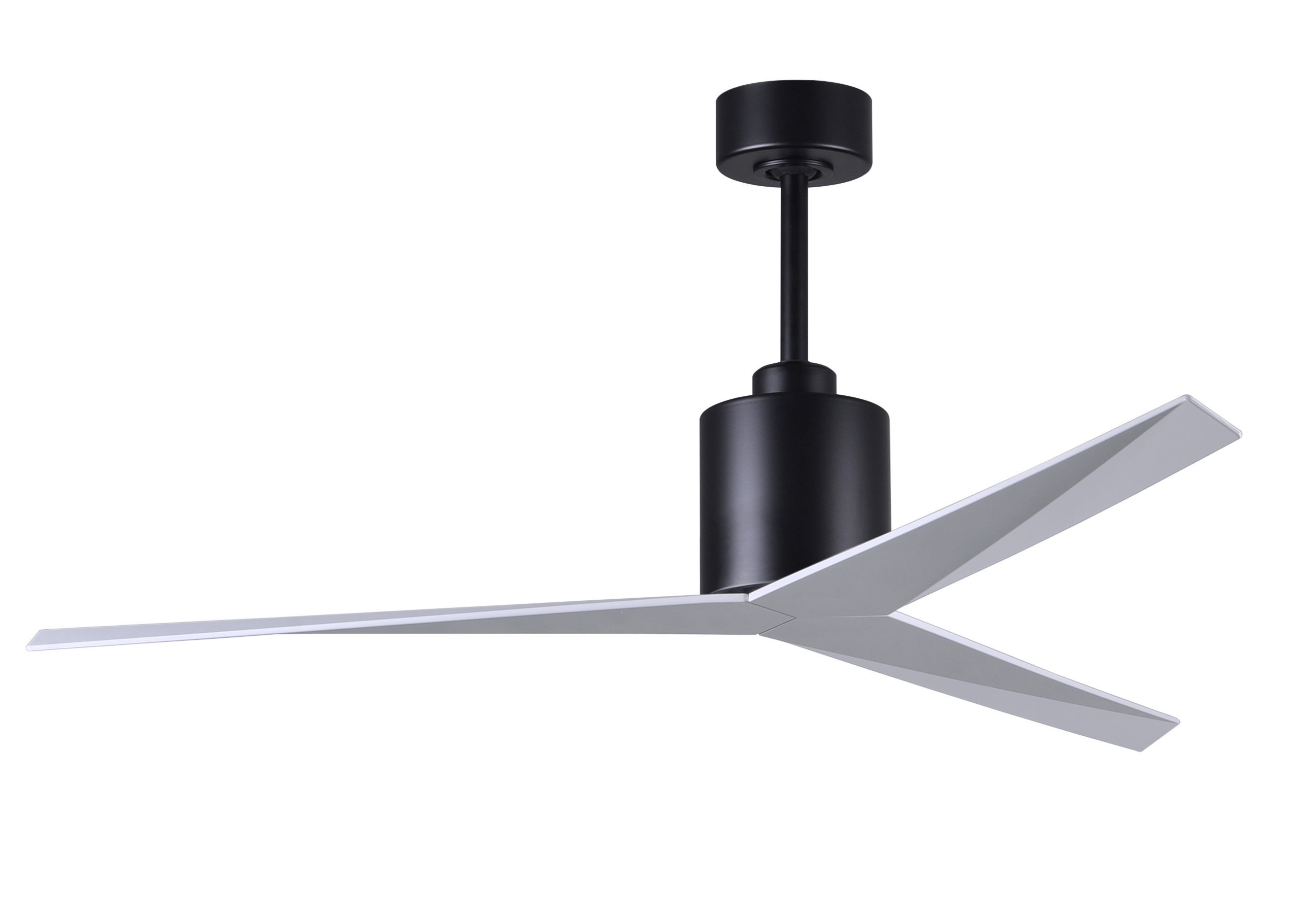 Eliza Ceiling Fan in Matte Black with Gloss White Blades