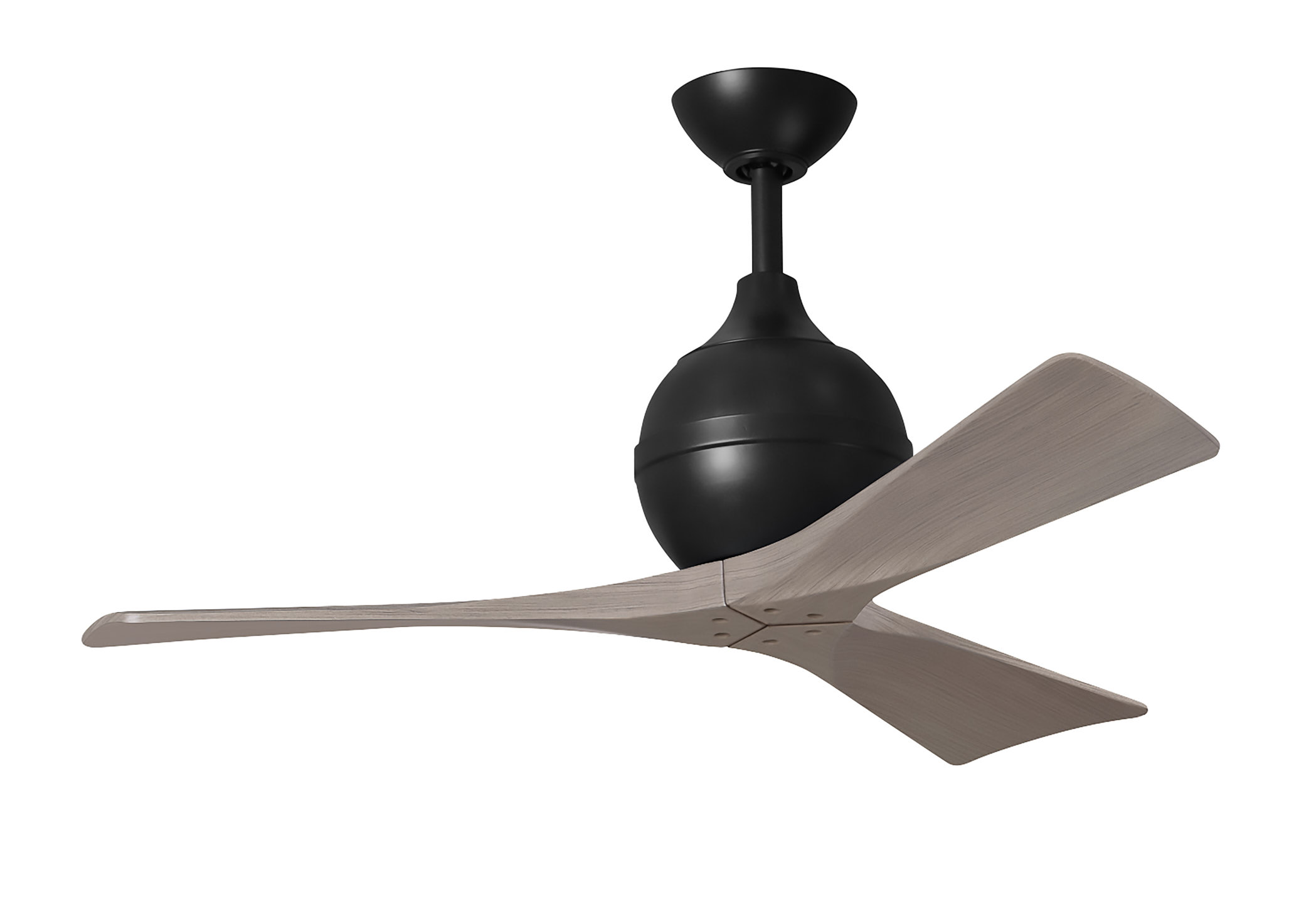 Irene-3 ceiling fan in matte black finish with 42