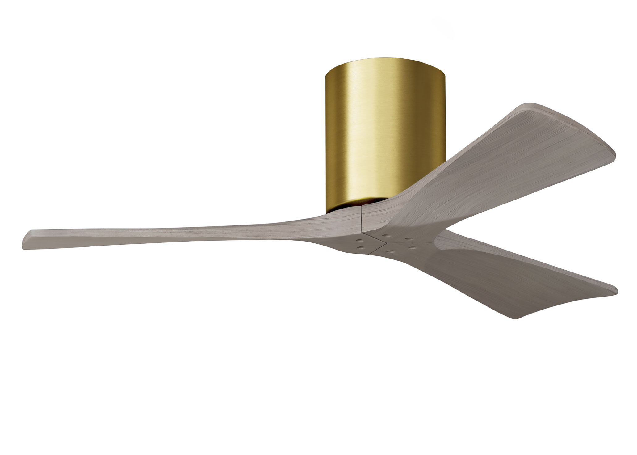 Irene-3H 6-speed ceiling fan in brushed brass finish with 42