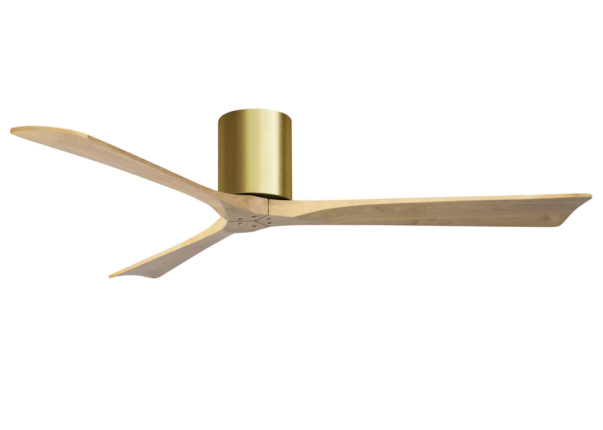 Irene-3H 6-speed ceiling fan in brushed brass finish with 60