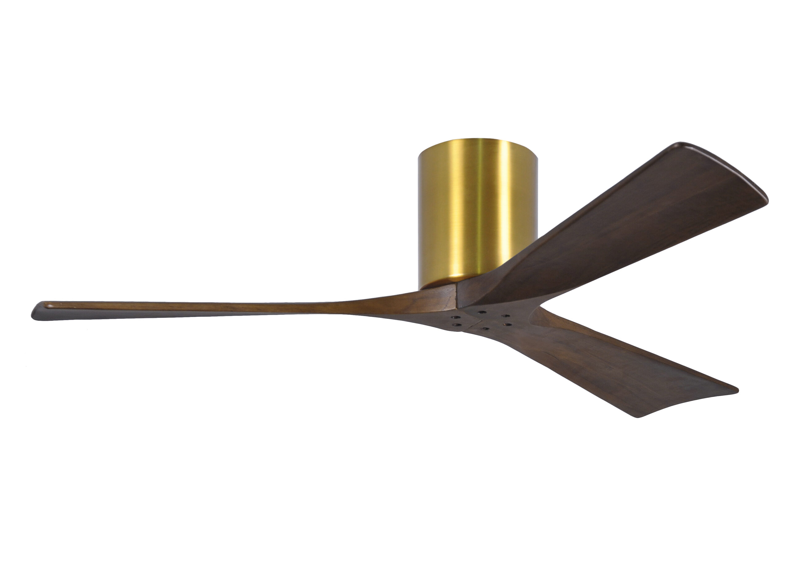 Irene-3H ceiling fan in Brushed Brass finish with 52
