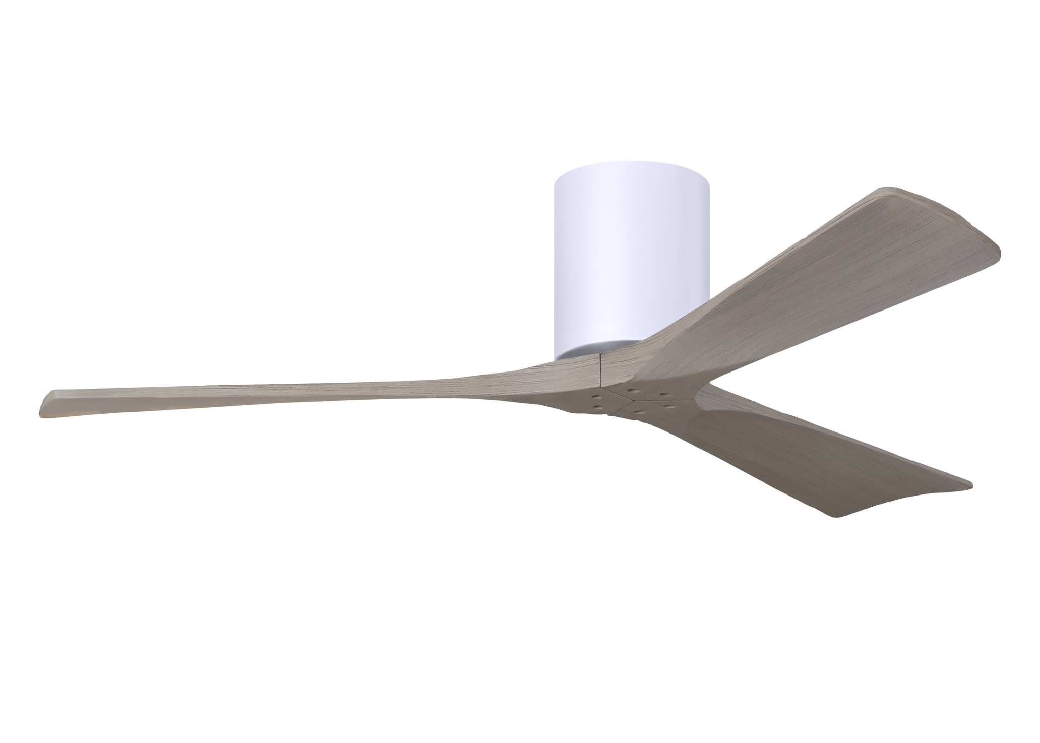 Irene-3H 6-speed ceiling fan in gloss white finish with 52