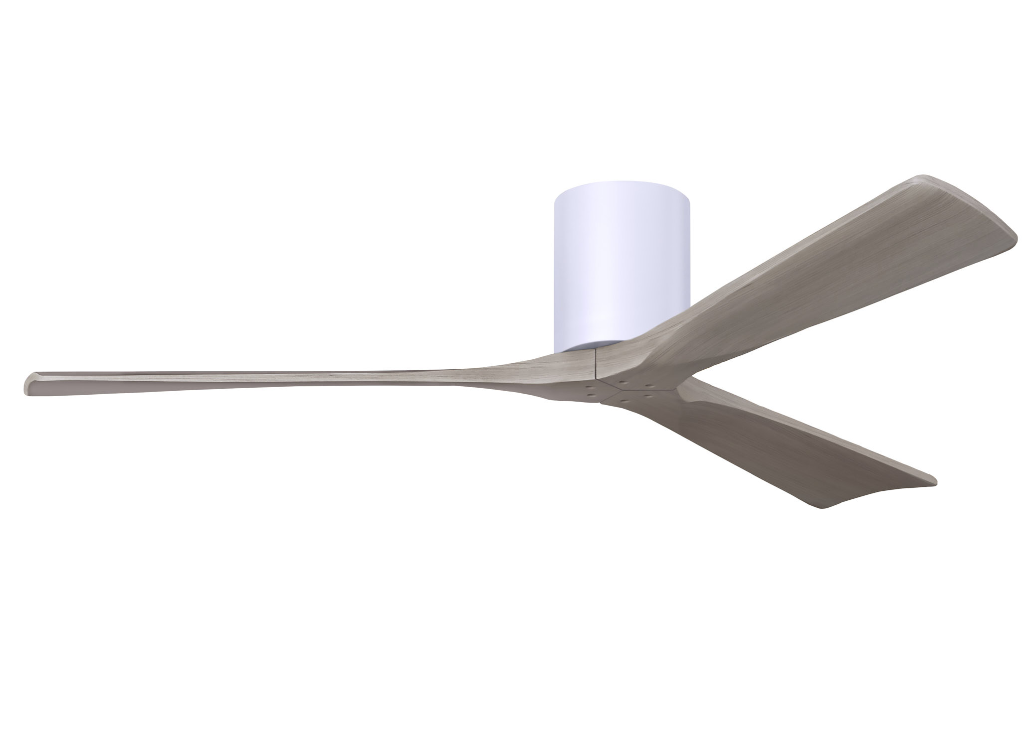 Irene-3H 6-speed ceiling fan in gloss white finish with 60