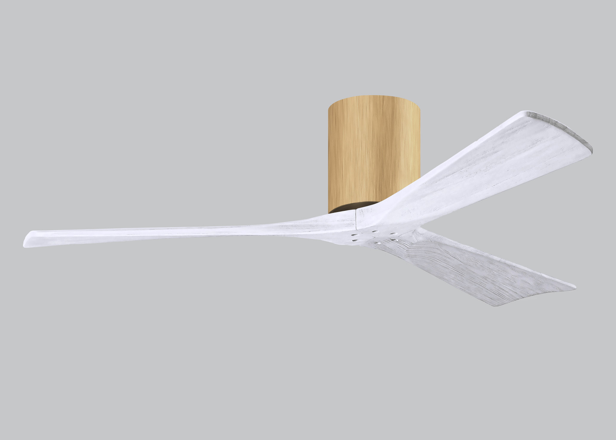 Irene-3H 6-speed ceiling fan in light maple finish with 52