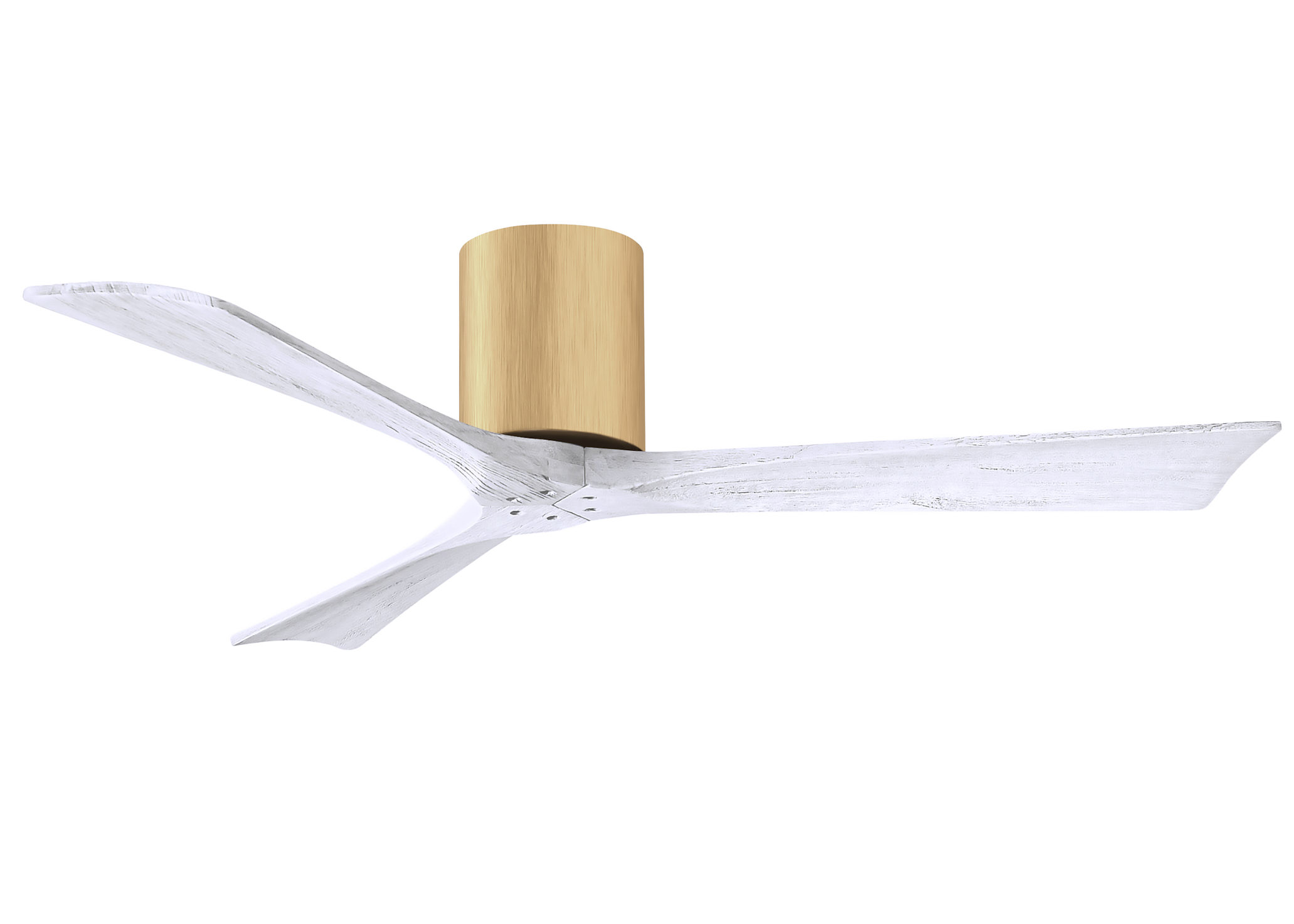 Irene-3H 6-speed ceiling fan in light maple finish with 52