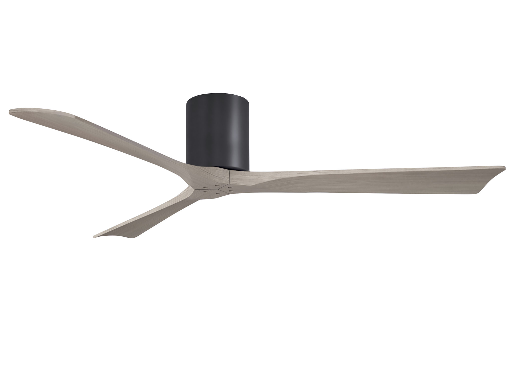 Irene-3H 6-speed ceiling fan in matte black finish with 60