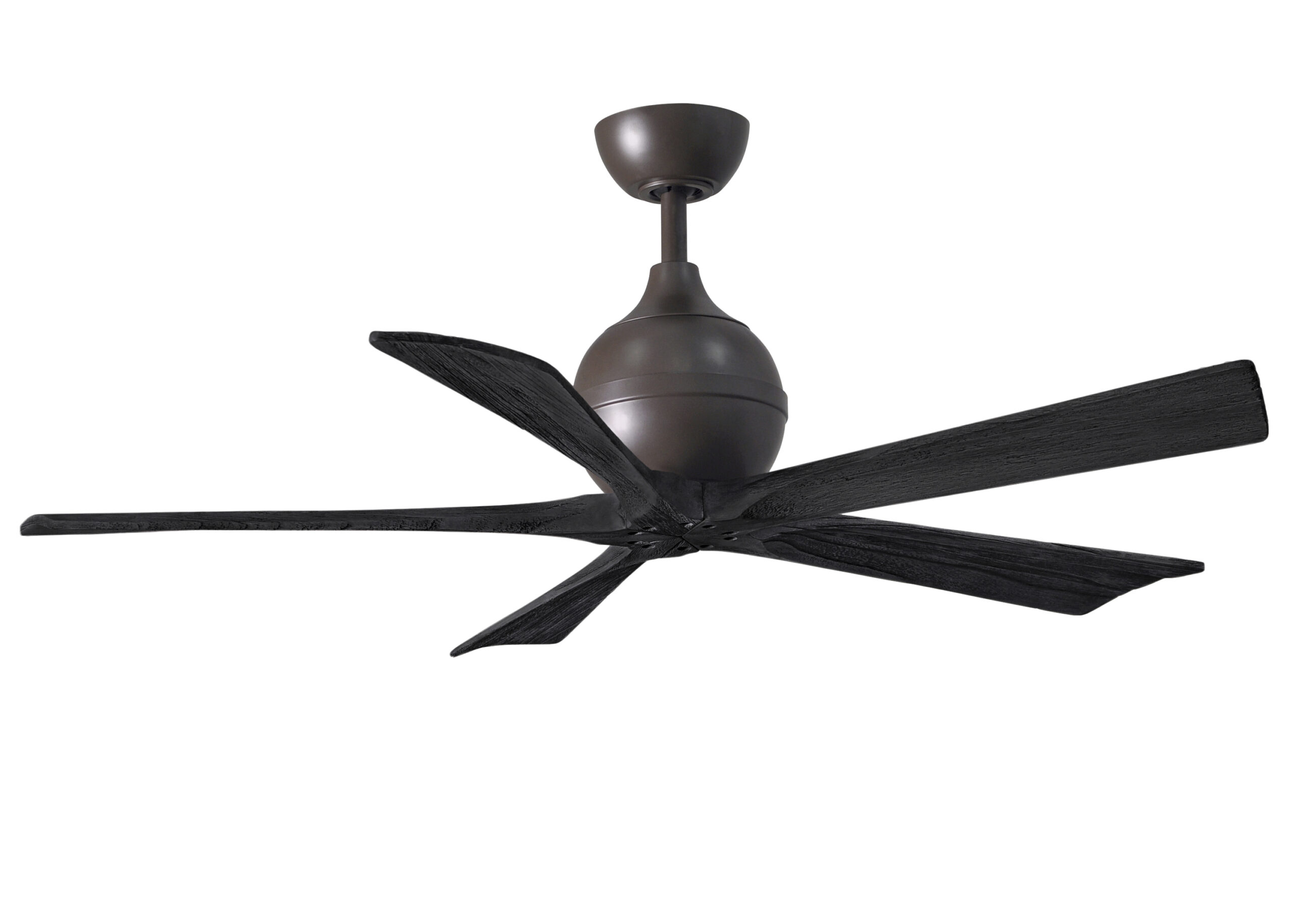 Irene-5 Ceiling Fan in Textured Bronze Finish with 52
