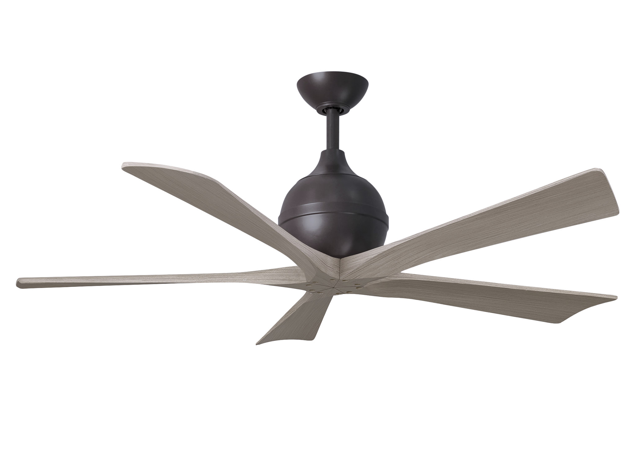 Irene-5 ceiling fan in textured bronze with 52
