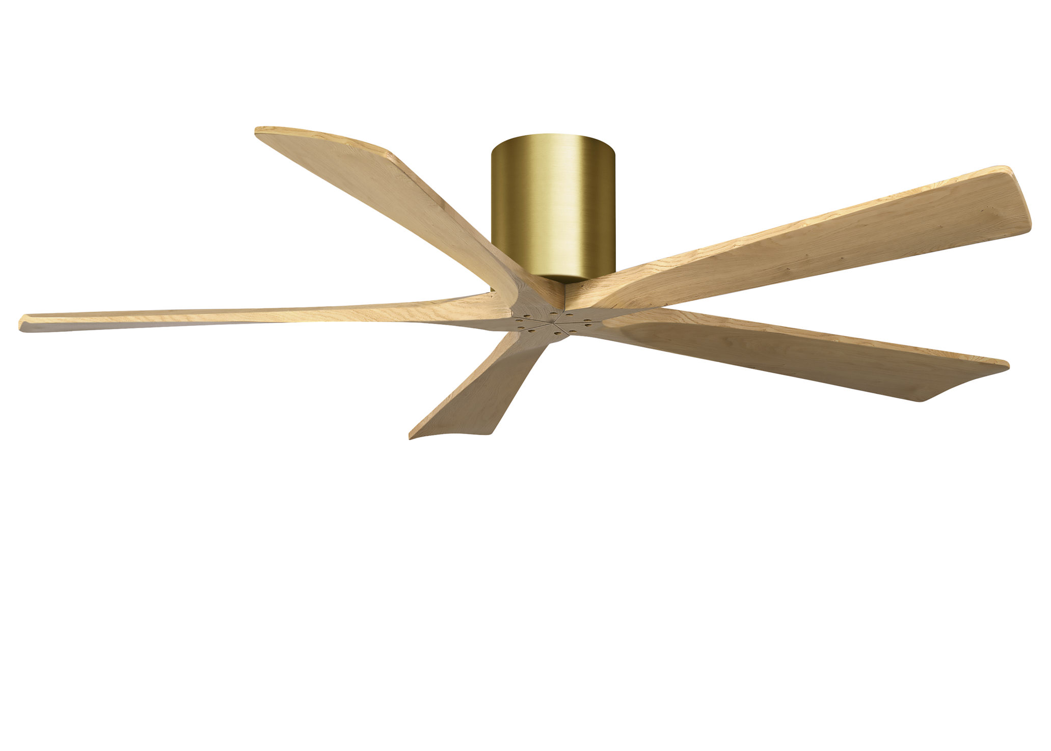 Irene-5H 6-speed ceiling fan in brushed brass finish with 60