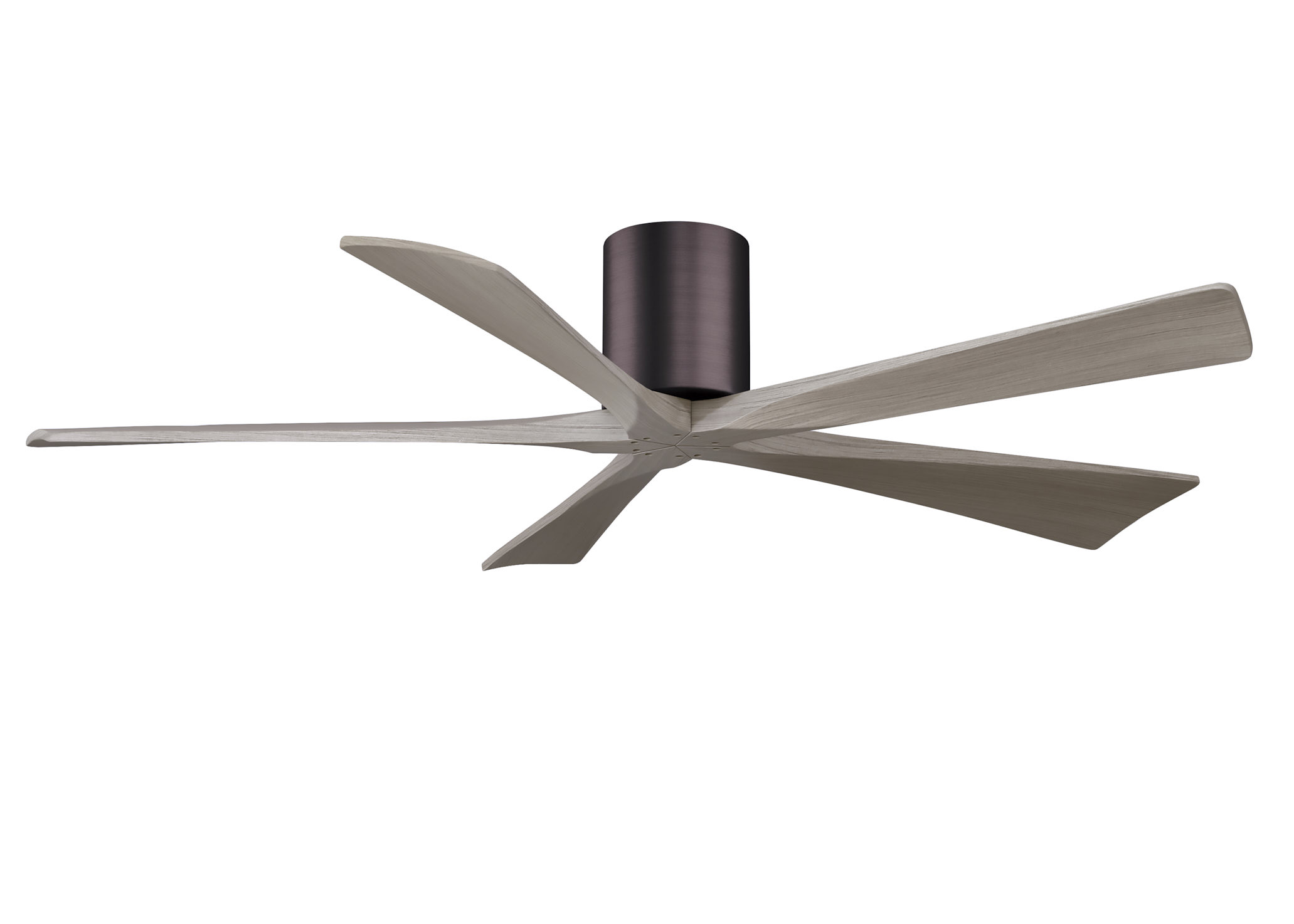 Irene-5H 6-speed ceiling fan in brushed bronze finish with 60