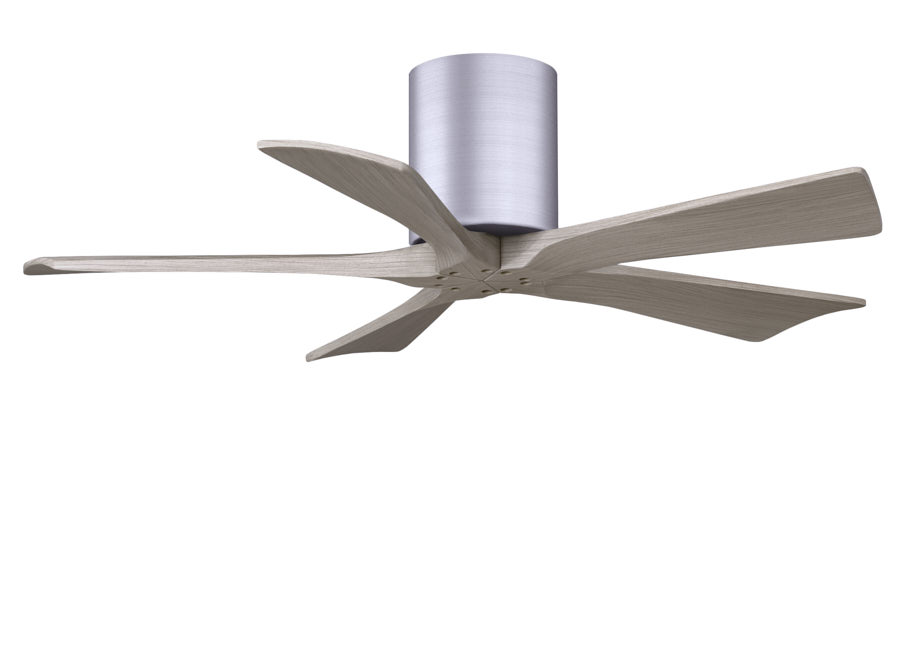 Irene-5H 6-speed ceiling fan in brushed nickel finish with 42