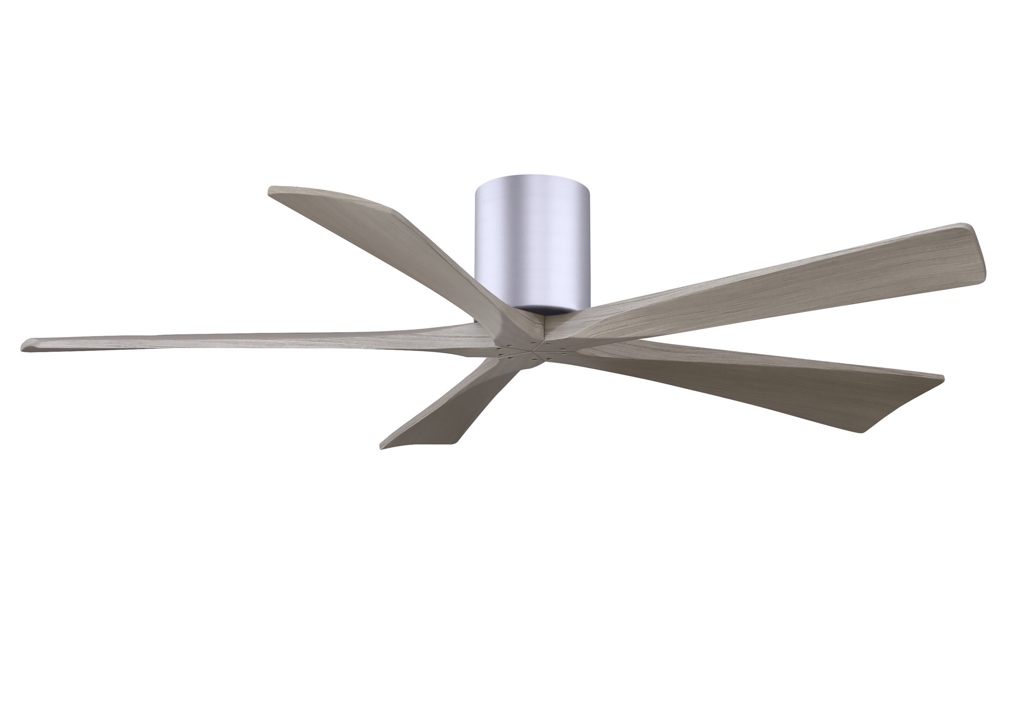 Irene-5H 6-speed ceiling fan in brushed nickel finish with 60