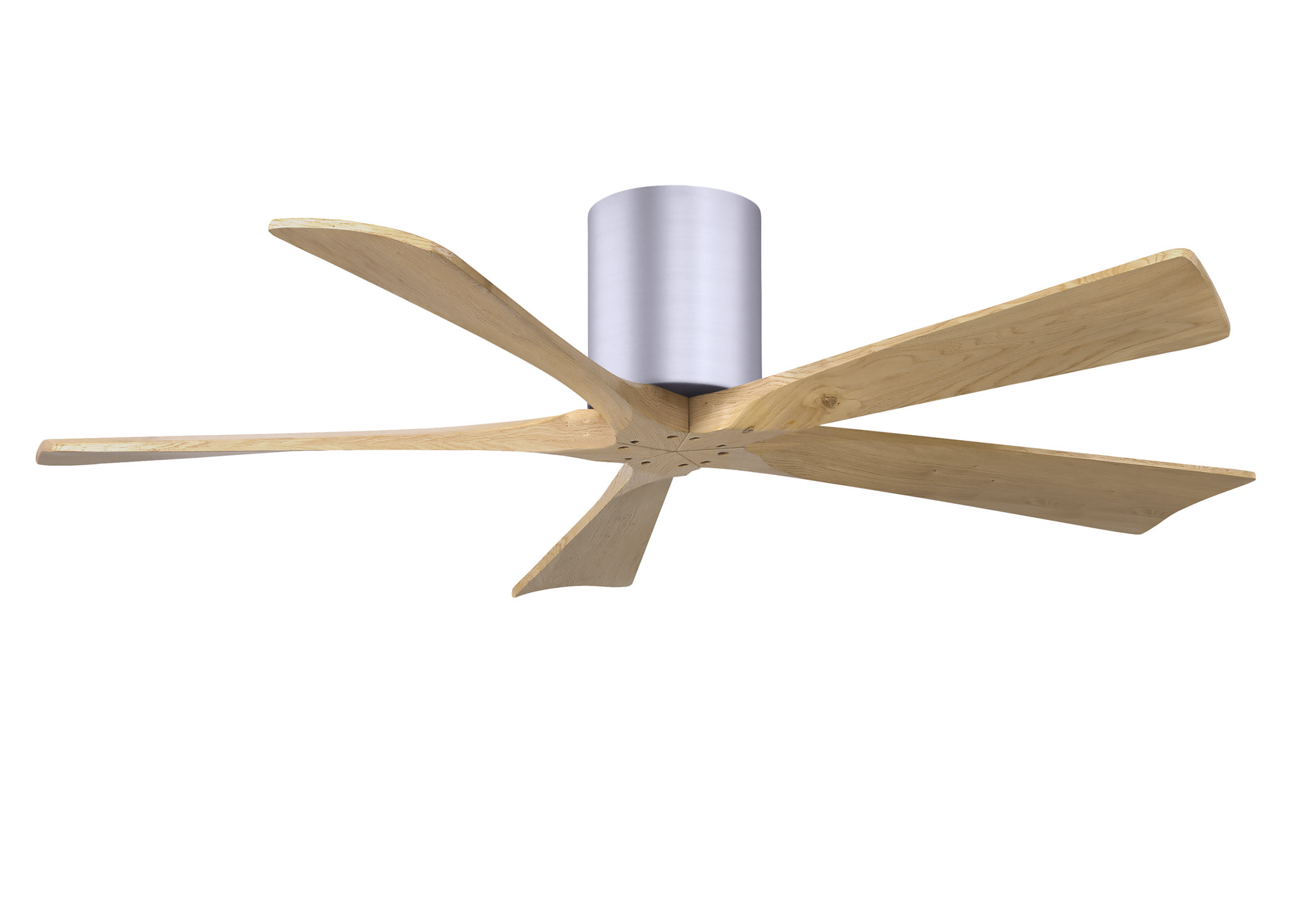 Irene-5H 6-speed ceiling fan in brushed nickel finish with 52