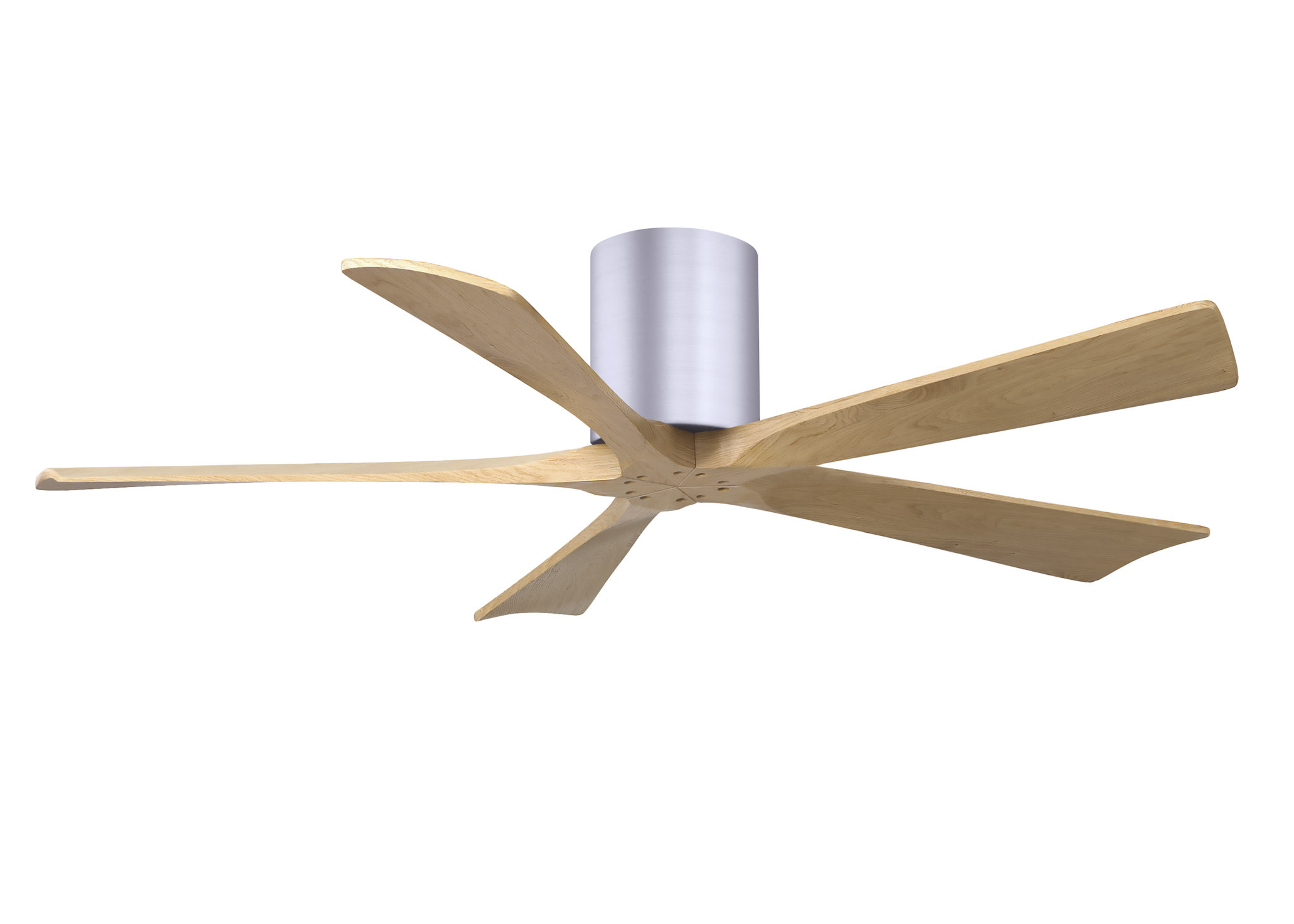 Irene-5H 6-speed ceiling fan in brushed nickel finish with 52