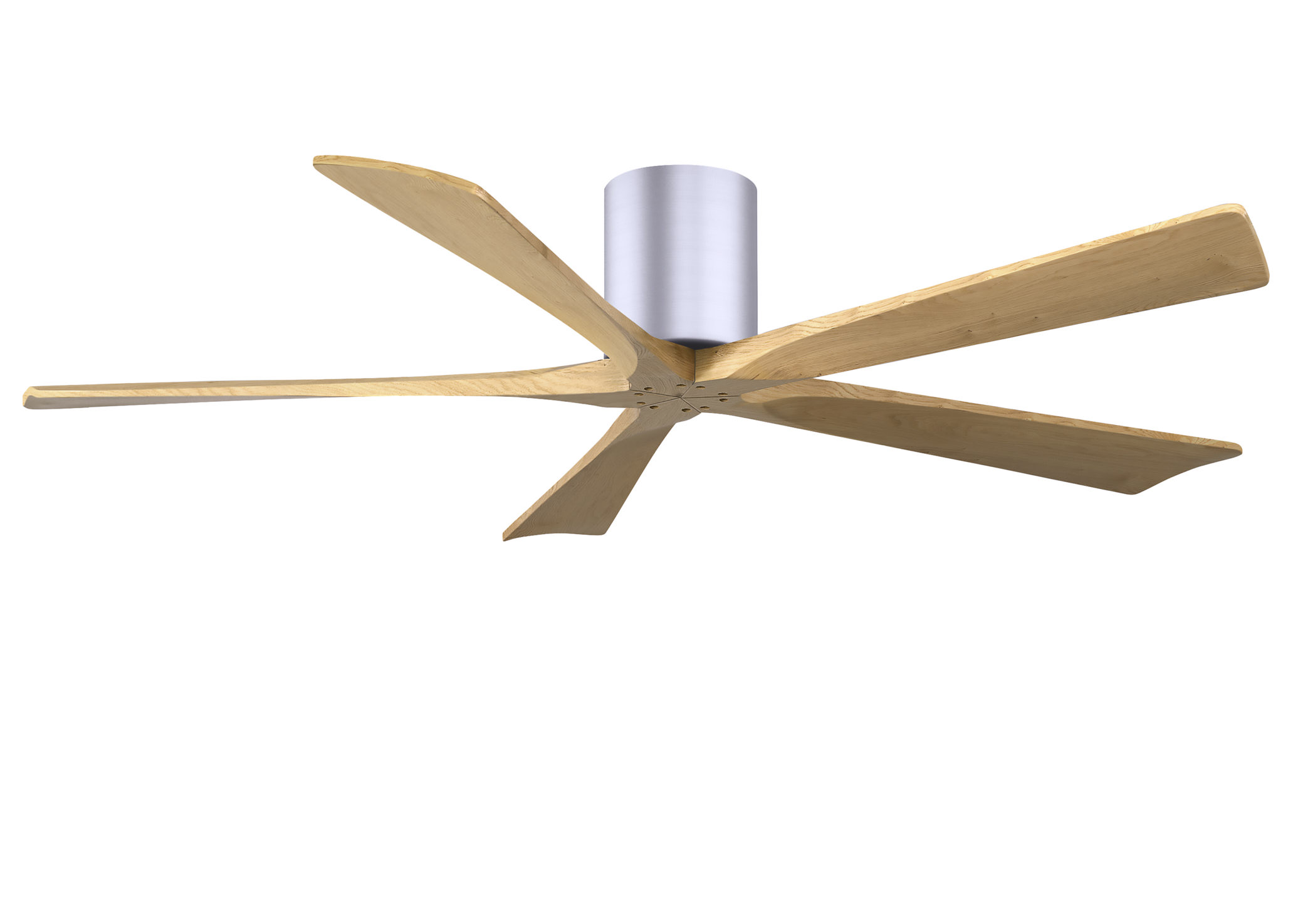 Irene-5H 6-speed ceiling fan in brushed nickel finish with 60