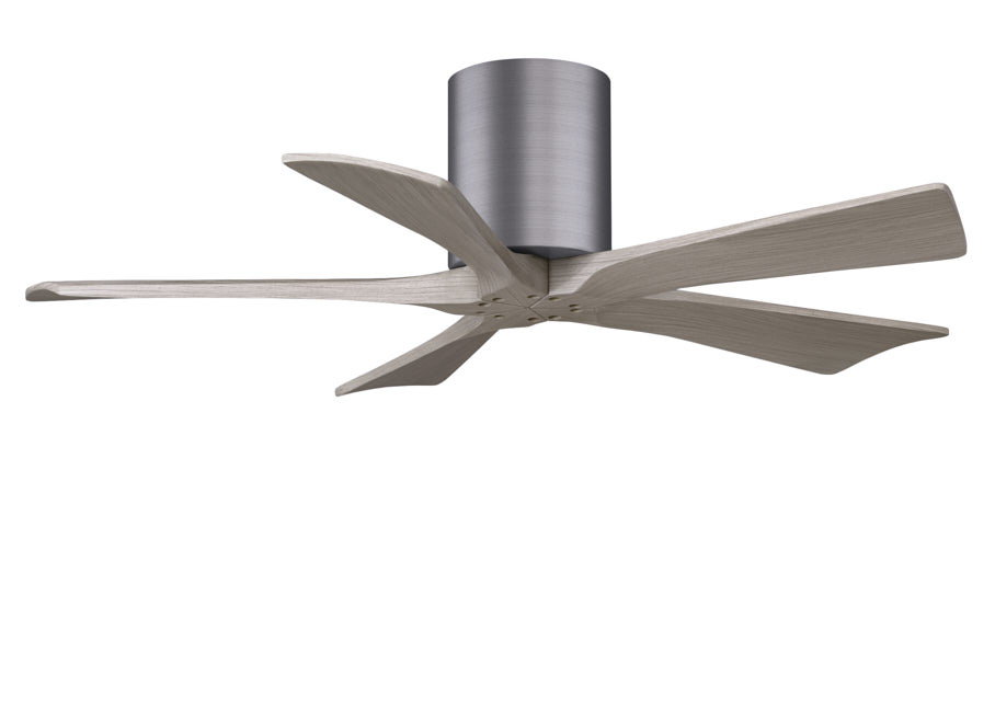 Irene-5H 6-speed ceiling fan in brushed pewter finish with 42