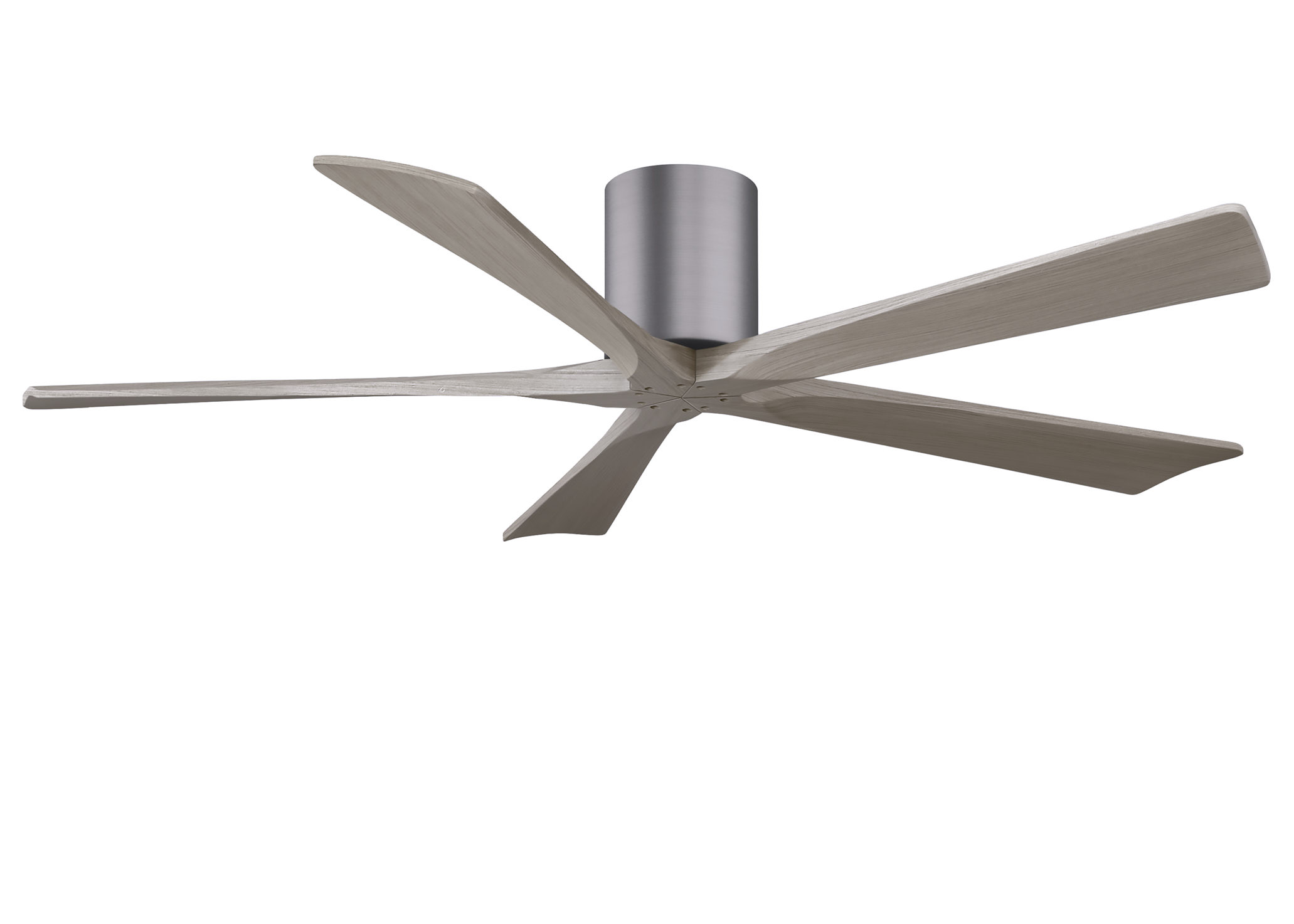 Irene-5H 6-speed ceiling fan in brushed pewter finish with 60
