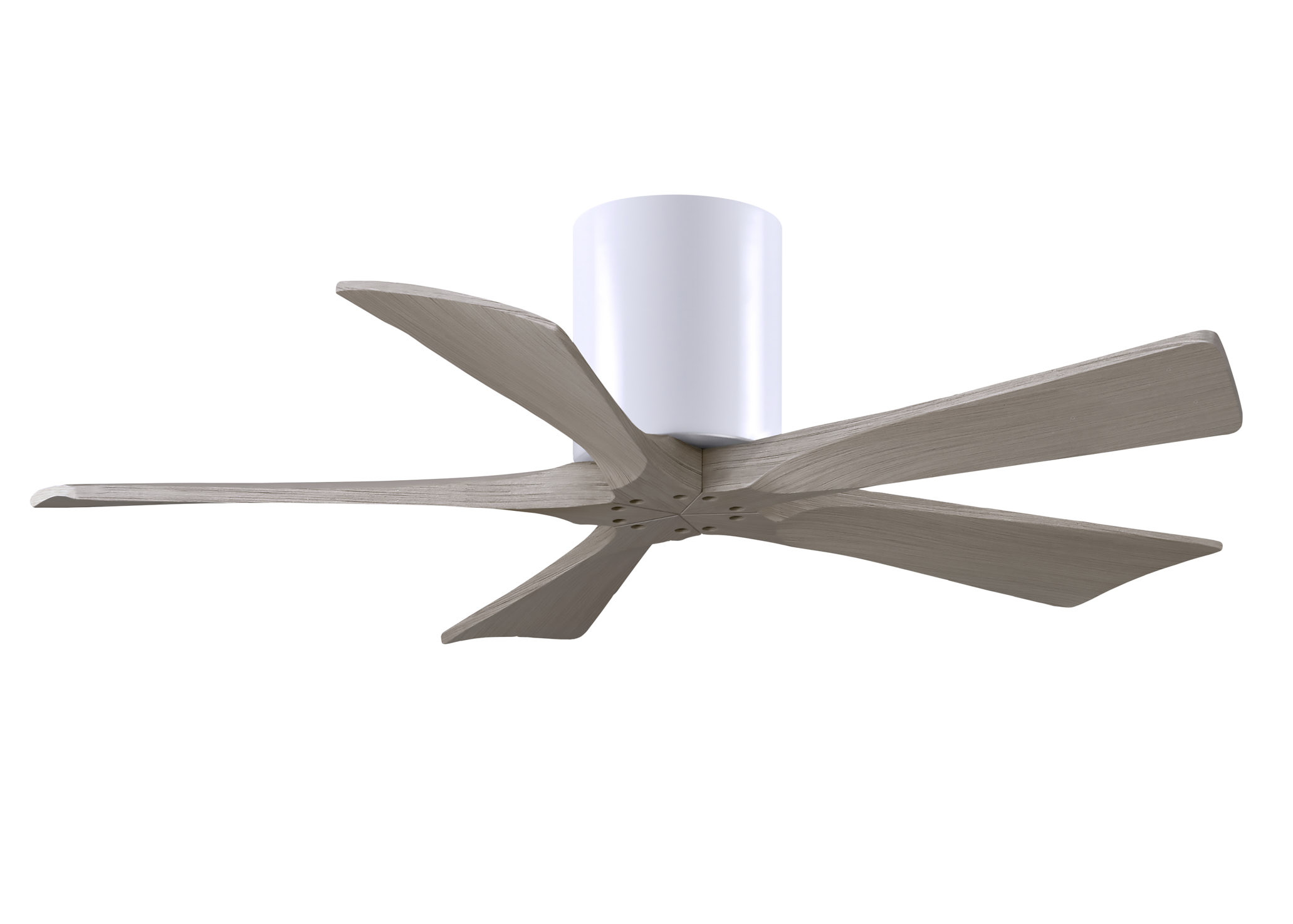 Irene-5H 6-speed ceiling fan in gloss white finish with 42
