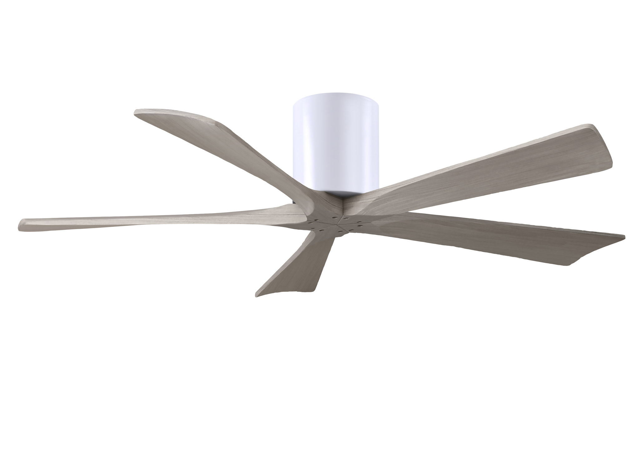 Irene-5H 6-speed ceiling fan in gloss white finish with 52