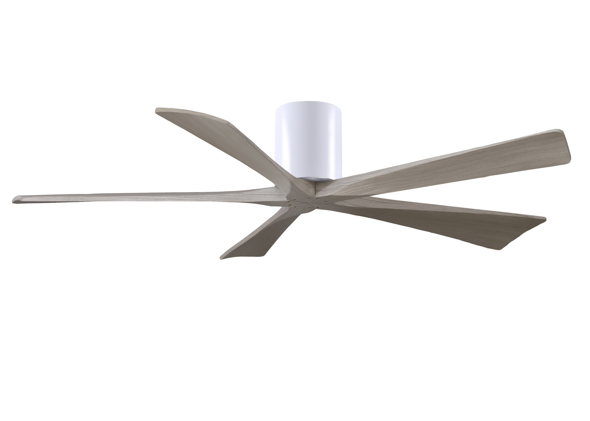 Irene-5H 6-speed ceiling fan in gloss white finish with 60