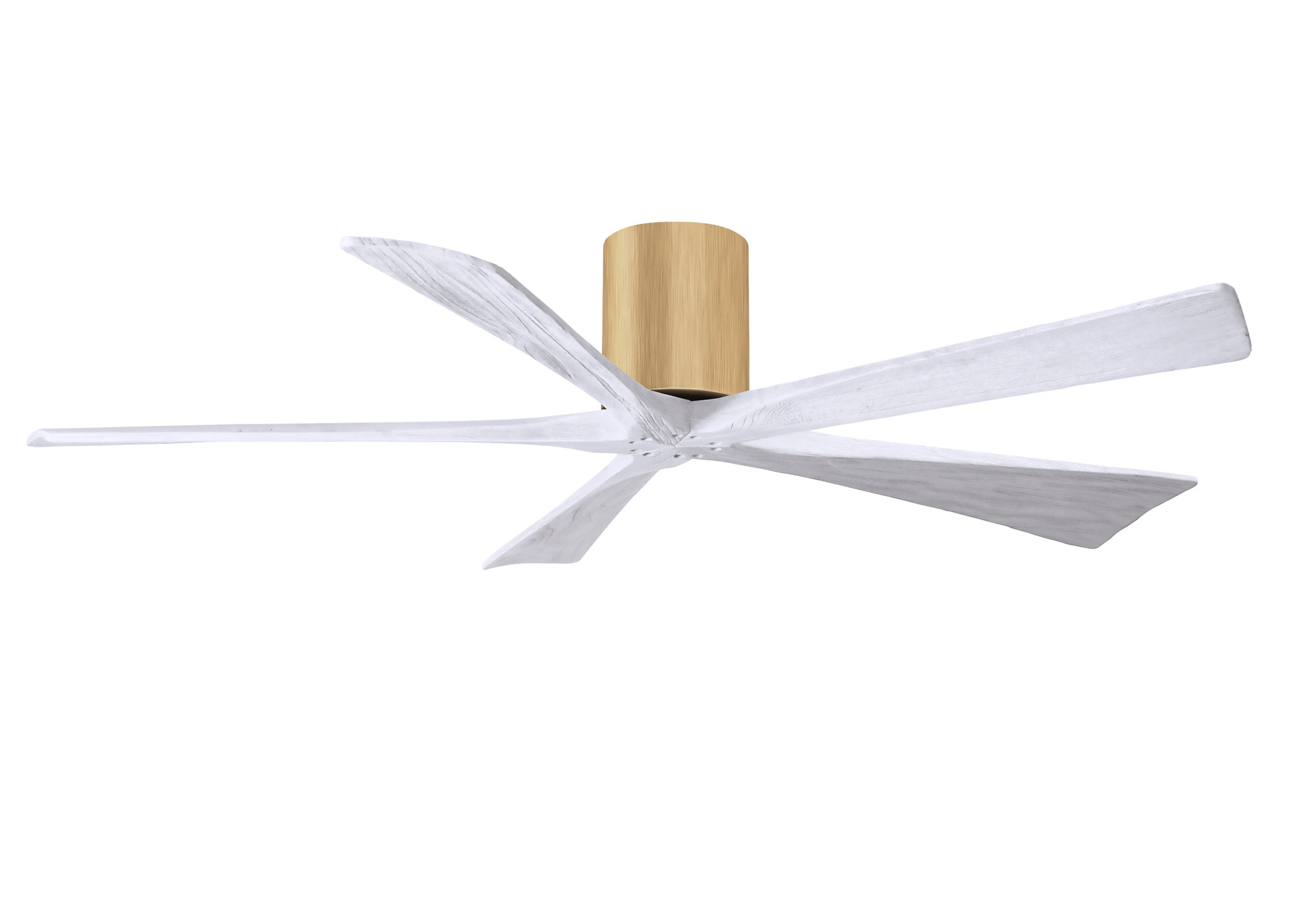 Irene-5H 6-speed ceiling fan in light maple finish with 60