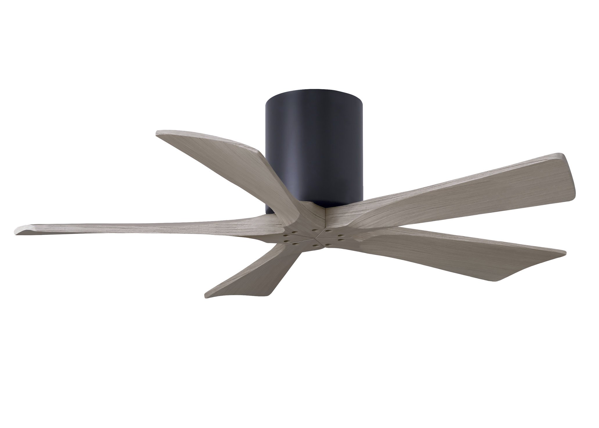 Irene-5H 6-speed ceiling fan in matte black finish with 42