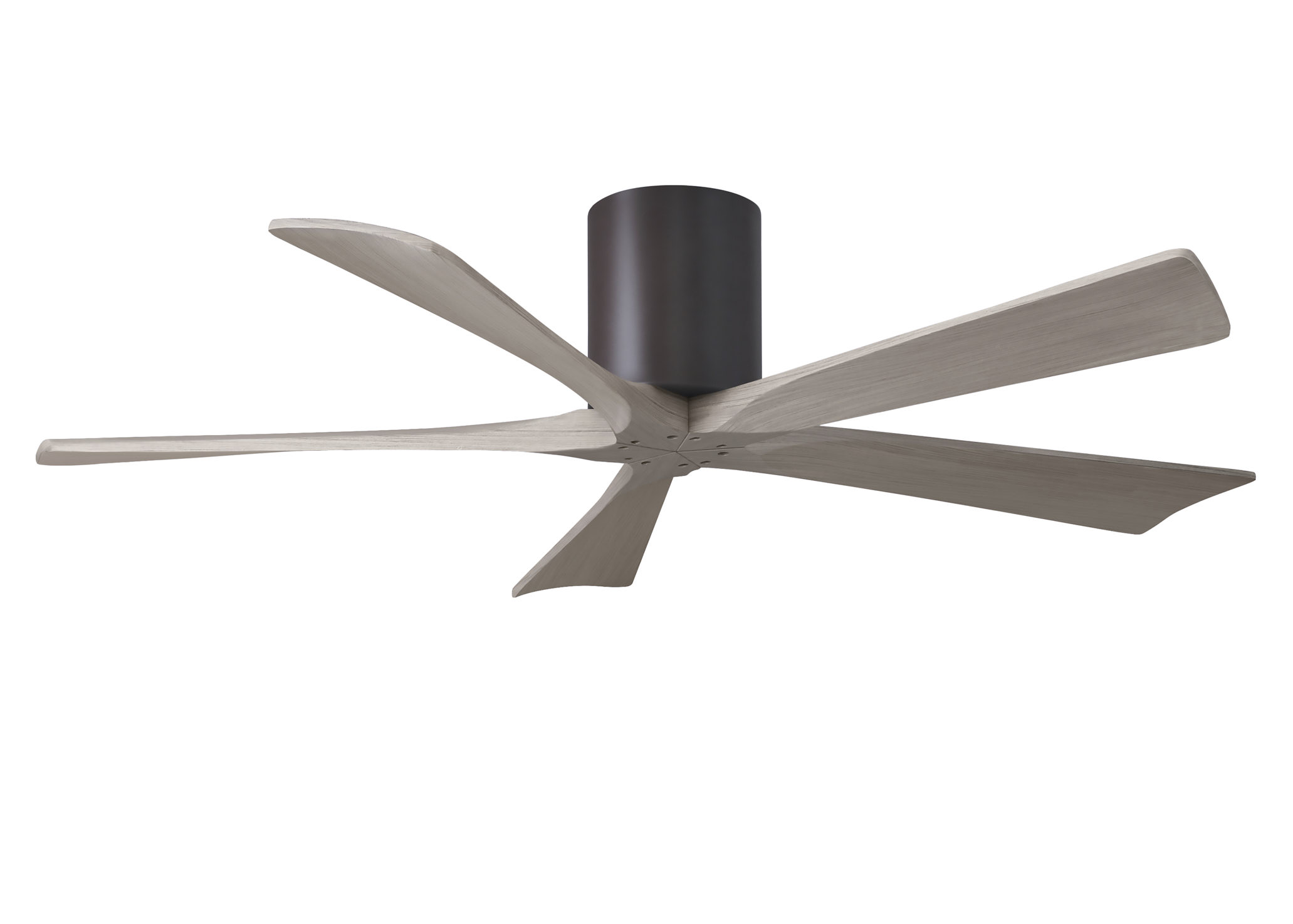 Irene-5H 6-speed ceiling fan in textured bronze finish with 52