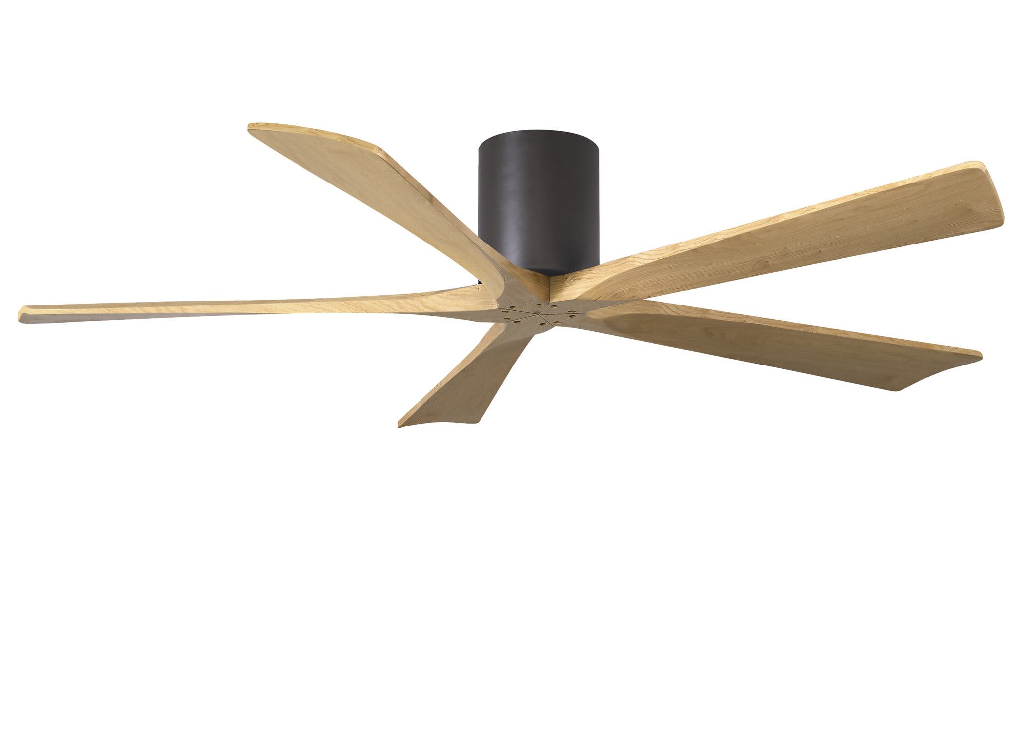 Irene-5H 6-speed ceiling fan in textured bronze finish with 60