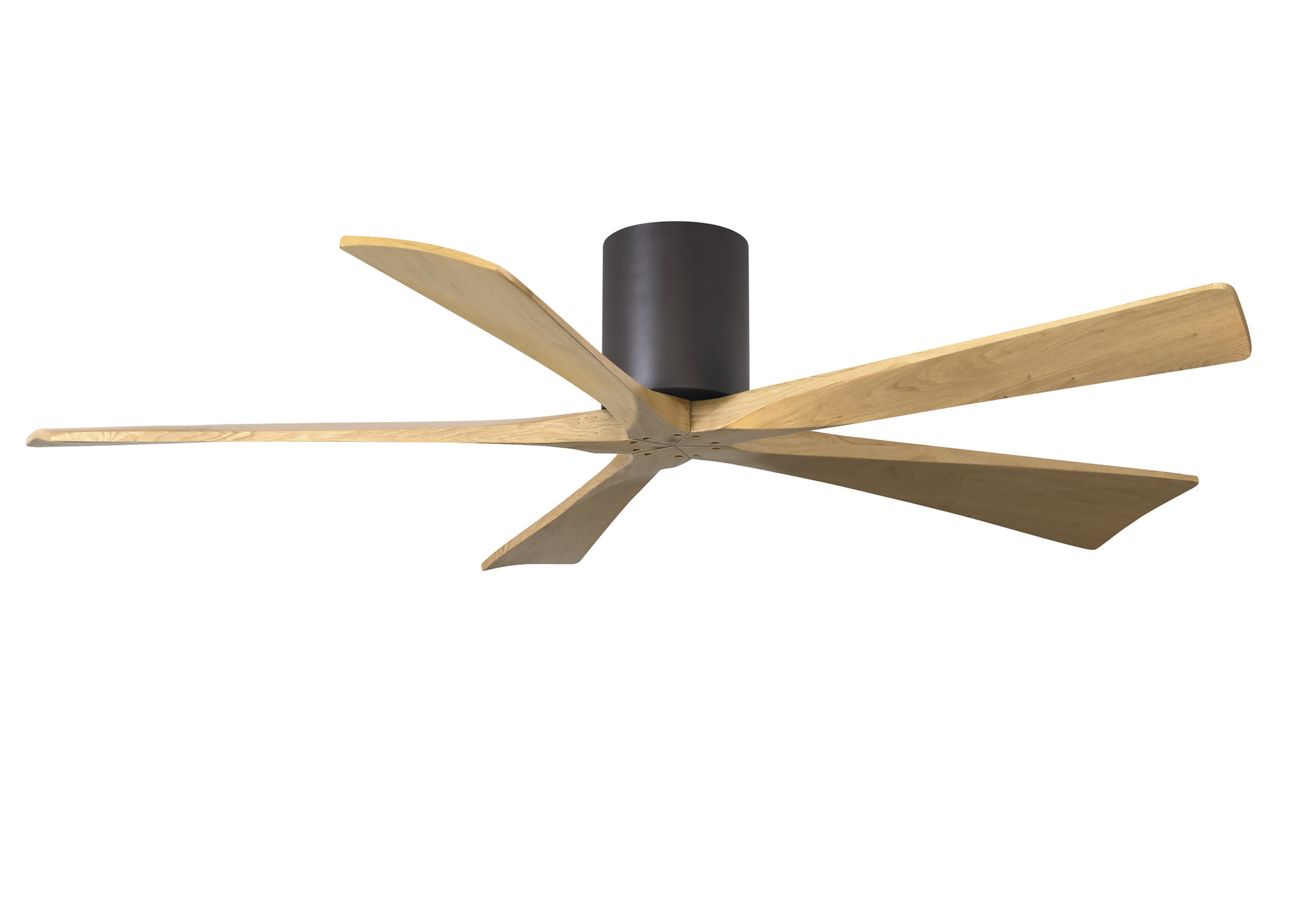 Irene-5H 6-speed ceiling fan in textured bronze finish with 60