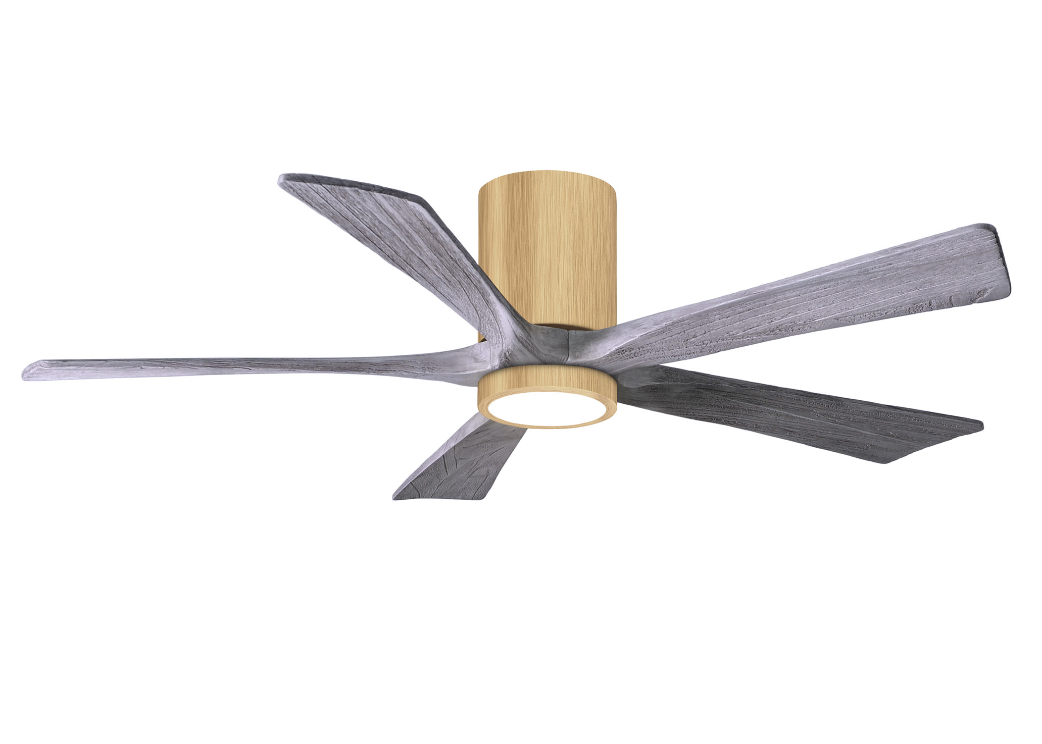 Irene-5HLK 6-speed ceiling fan in light maple finish with 52