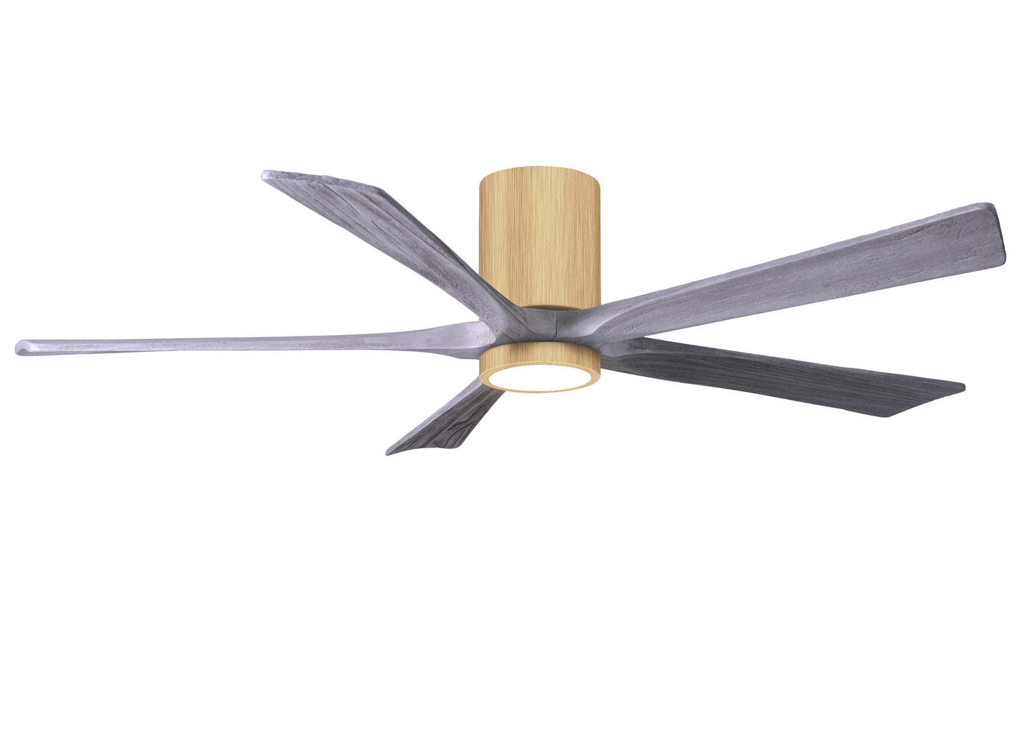 Irene-5HLK 6-speed ceiling fan in light maple finish with 60