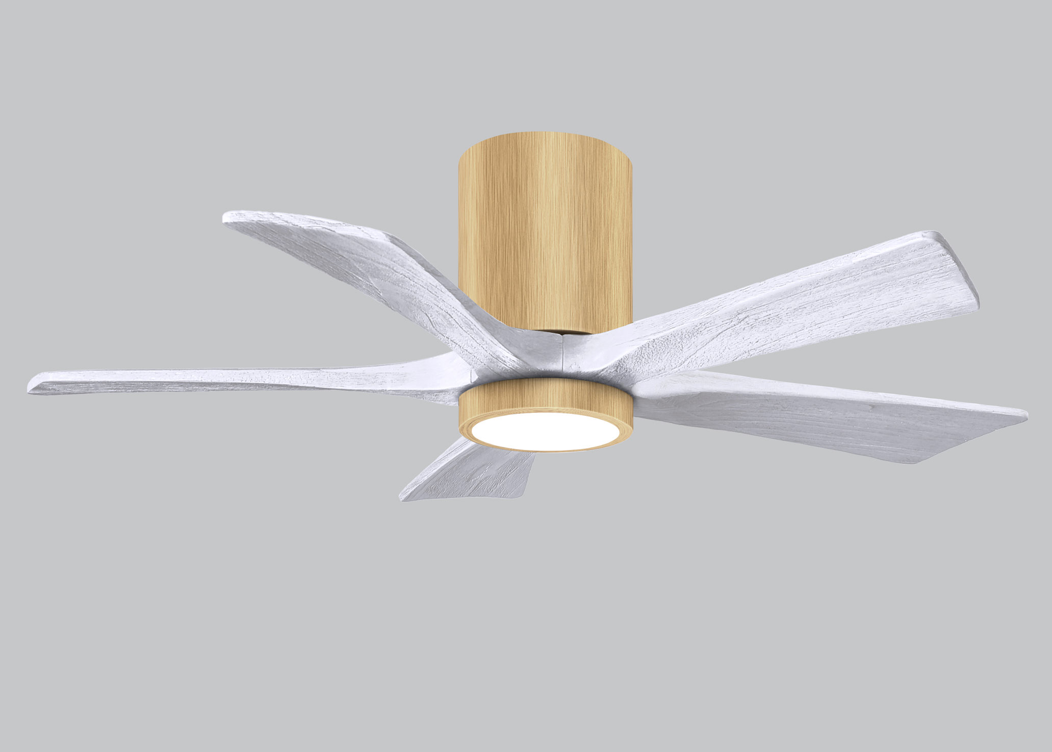 Irene-5HLK 6-speed ceiling fan in light maple finish with 42