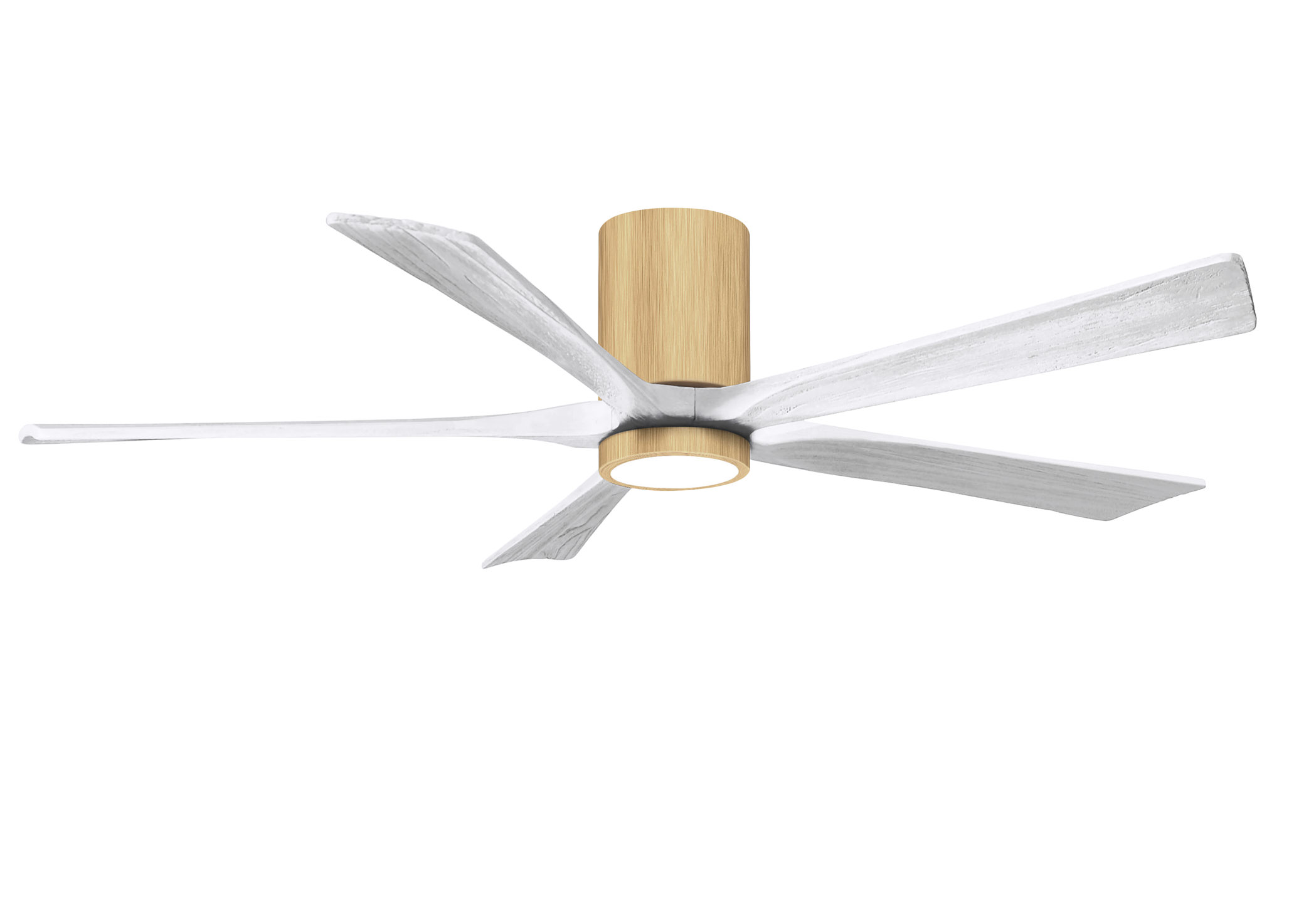 Irene-5HLK 6-speed ceiling fan in light maple finish with 60