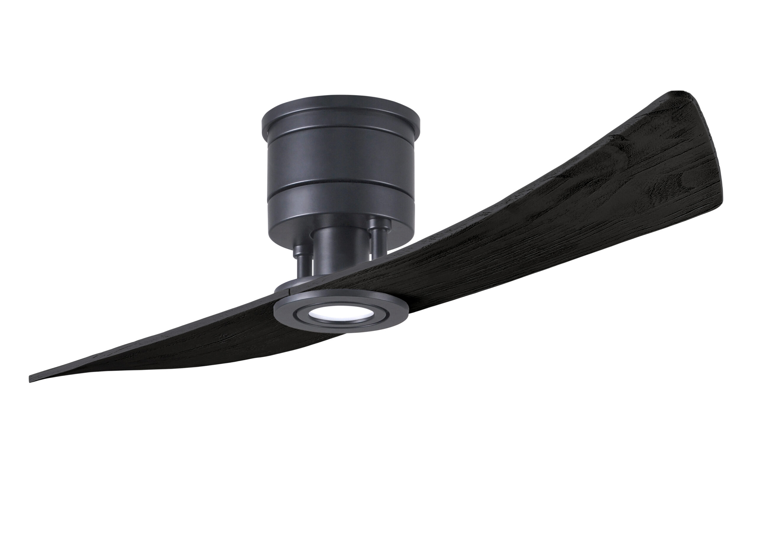 Lindsay 6-speed ceiling fan in Matte Black finish with 52