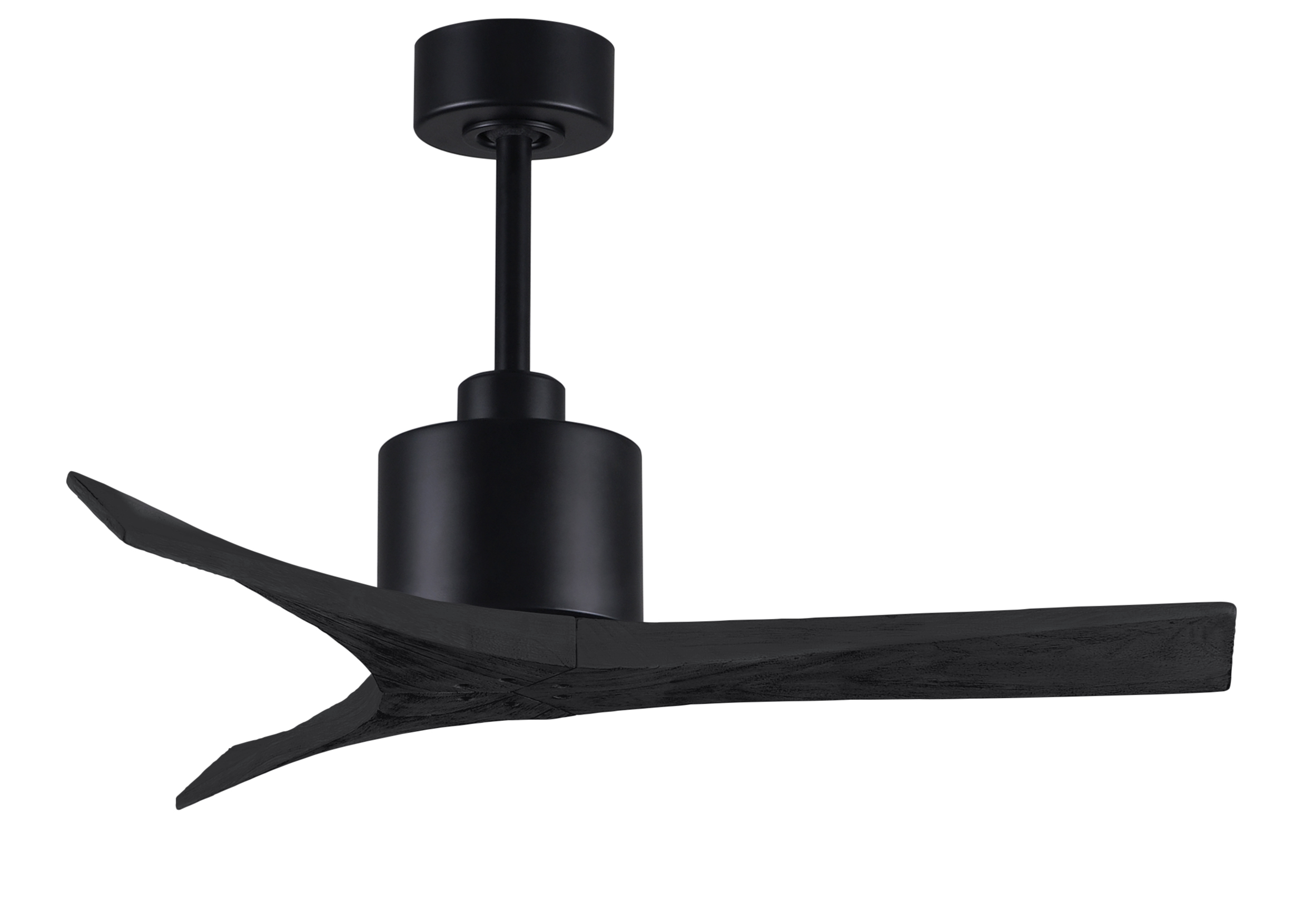 Mollywood Ceiling Fan in Matte Black with 42” Matte Black Blades