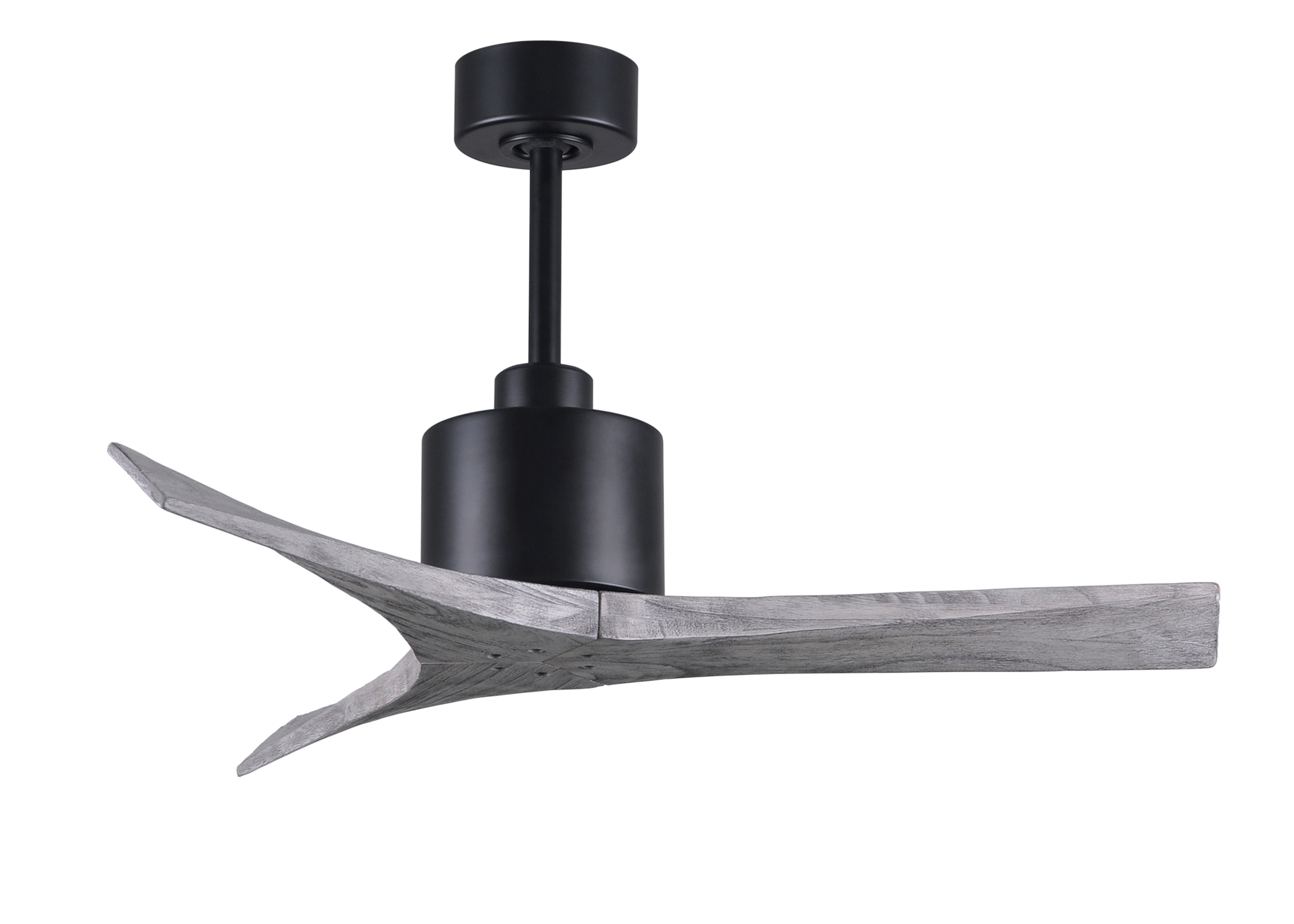 Mollywood Ceiling Fan in Matte Black with 42” Barn Wood Blades