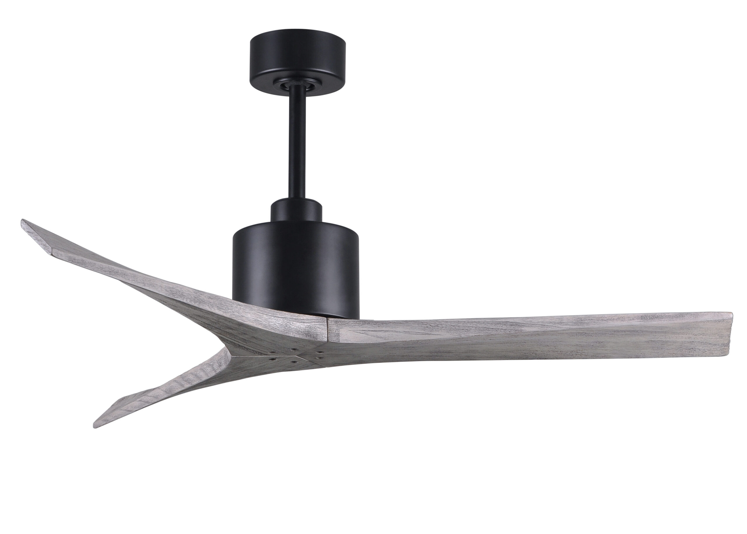 Mollywood Ceiling Fan in Matte Black with 52” Barn Wood Blades