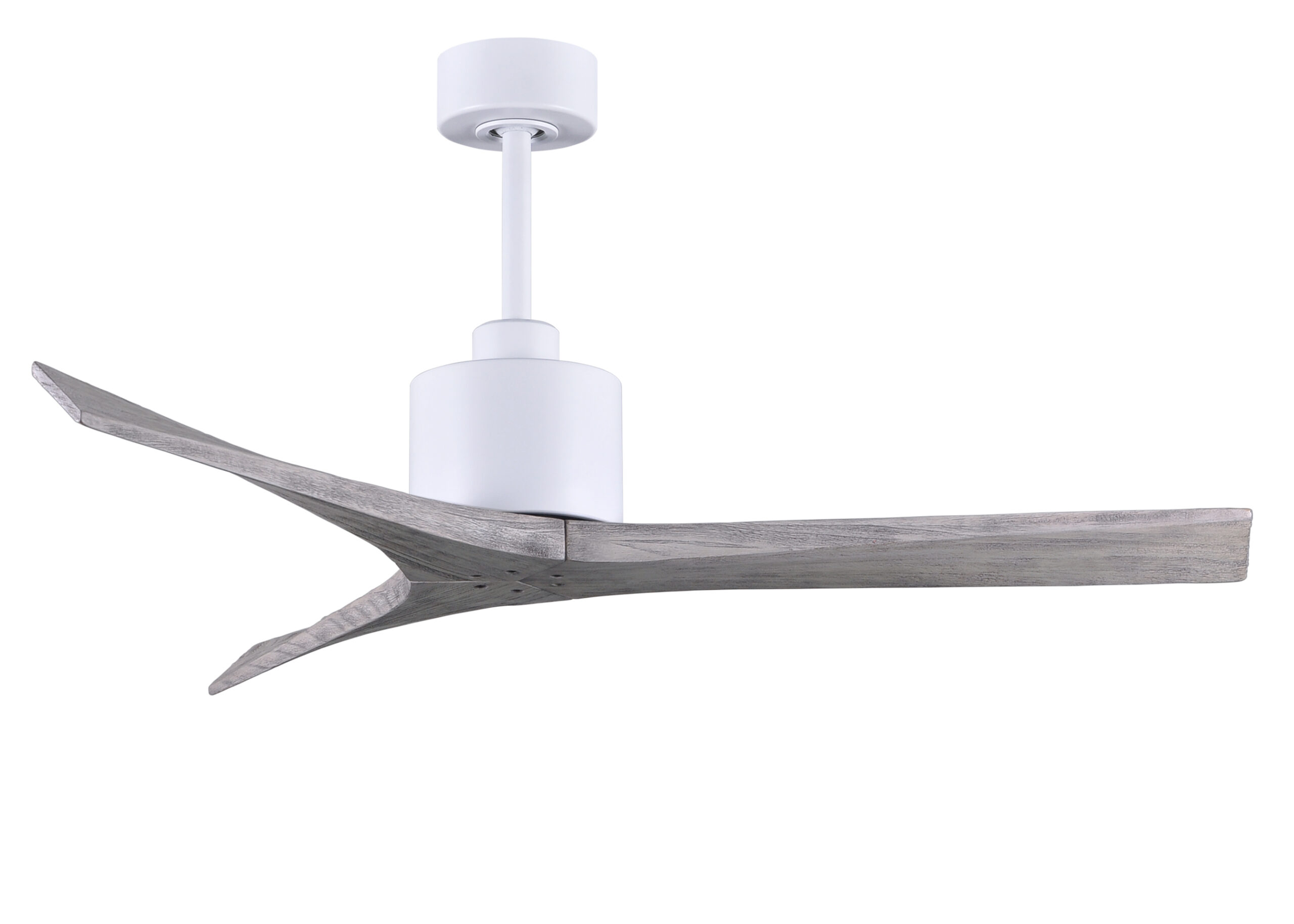 Mollywood Ceiling Fan in Matte White with 52” Barn Wood Blades