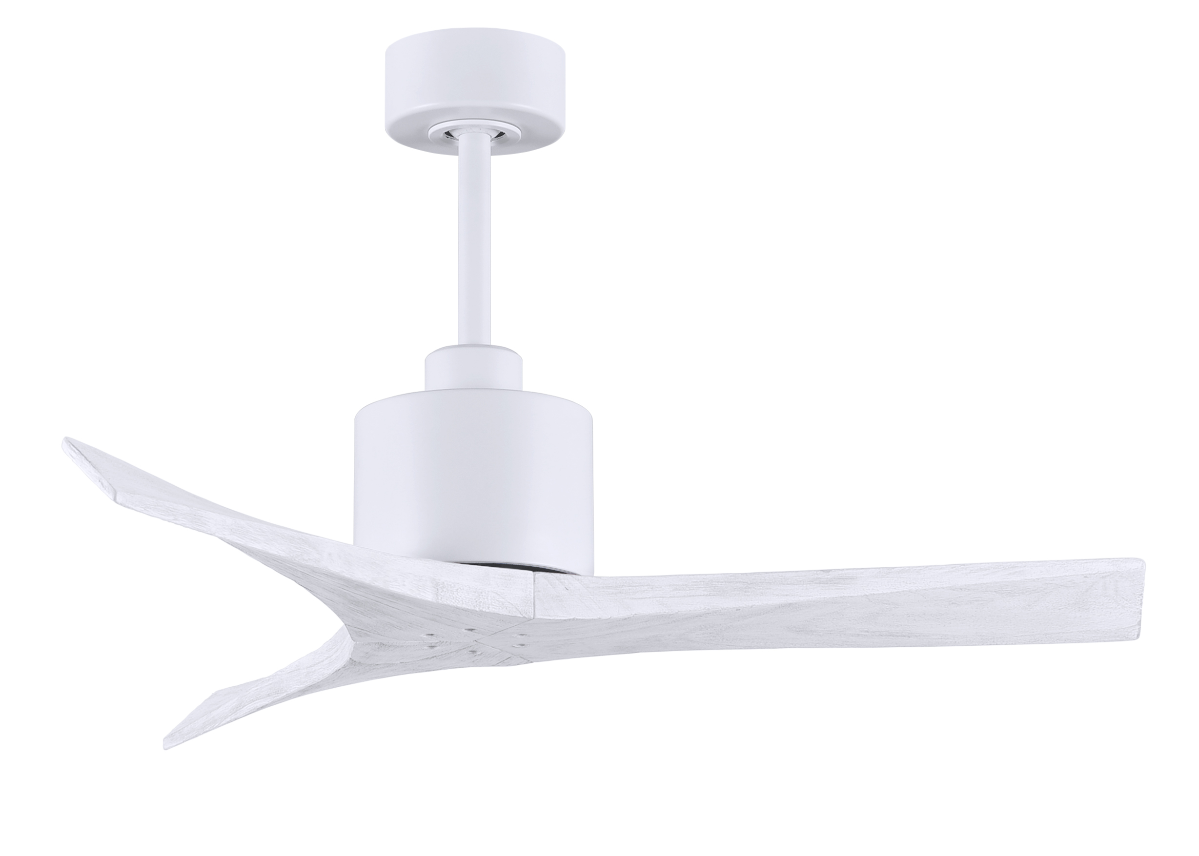 Mollywood Ceiling Fan in Matte White with 42” Matte White Blades