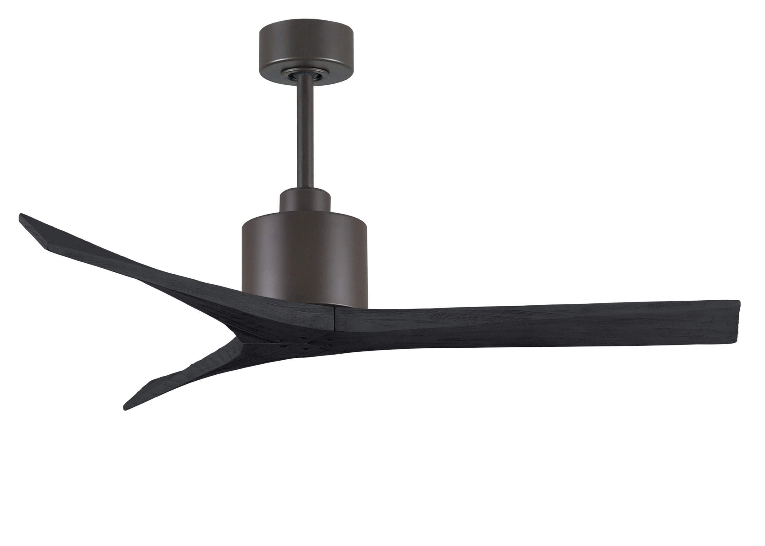 Mollywood Ceiling Fan in Textured Bronze with 52” Matte Black Blades