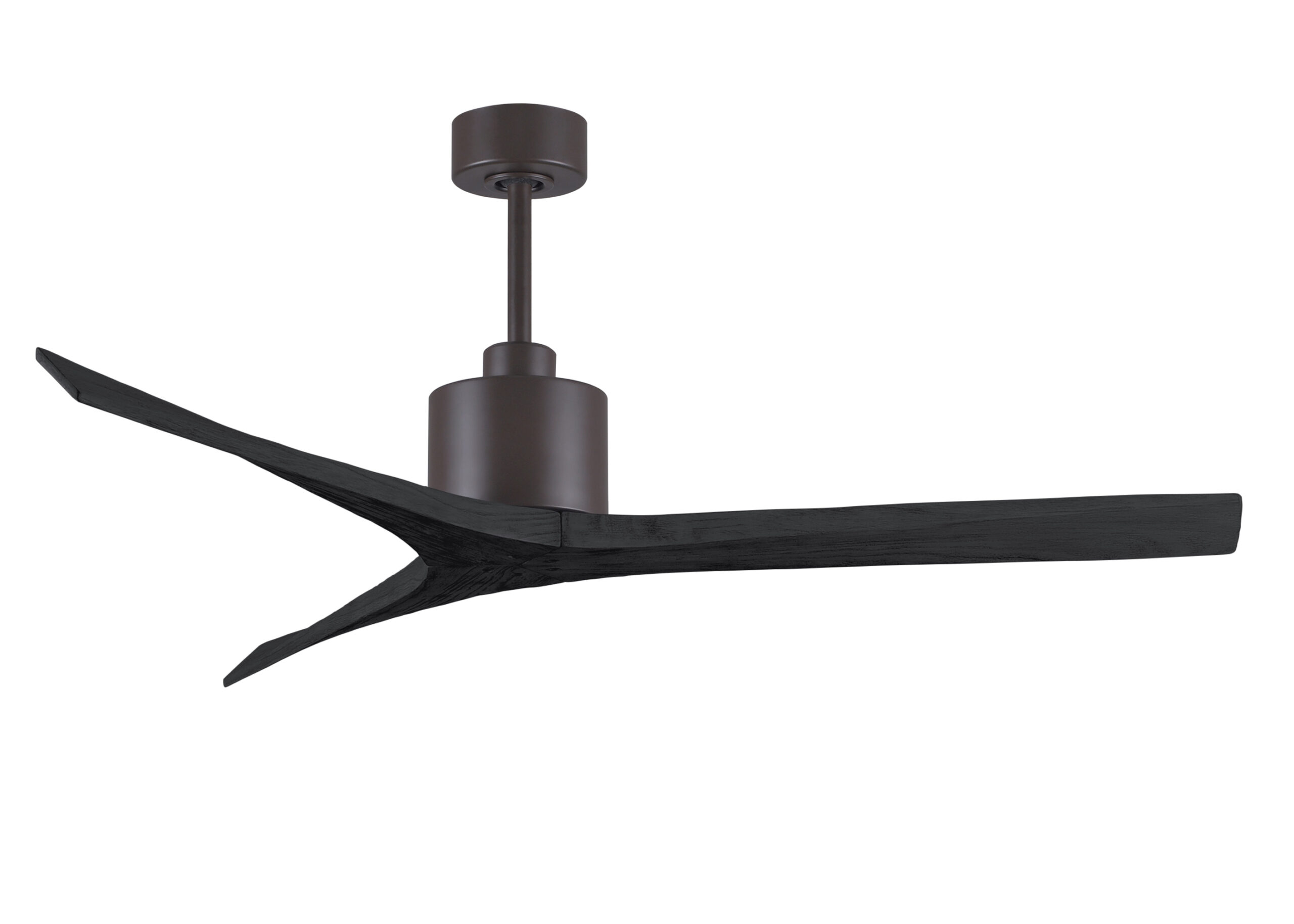 Mollywood Ceiling Fan in Textured Bronze with 60” Matte Black Blades
