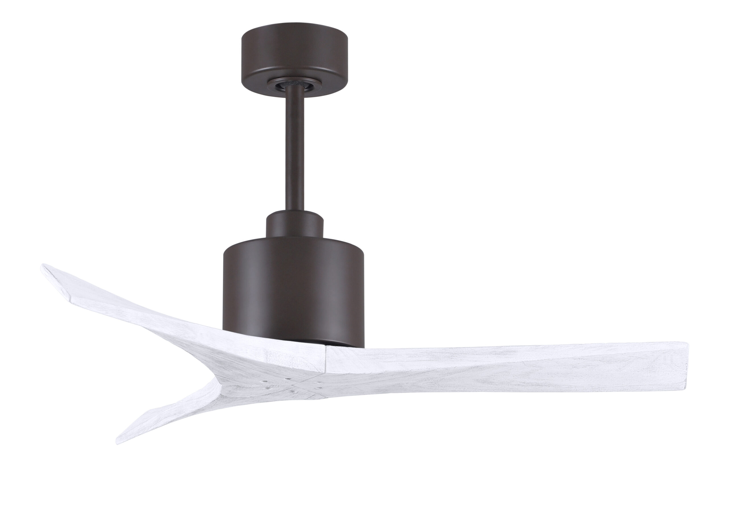 Mollywood Ceiling Fan in Textured Bronze with 42” Matte White Blades