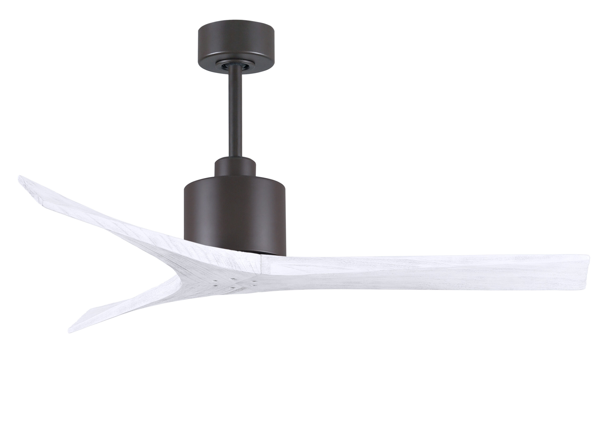 Mollywood Ceiling Fan in Textured Bronze with 52” Matte White Blades