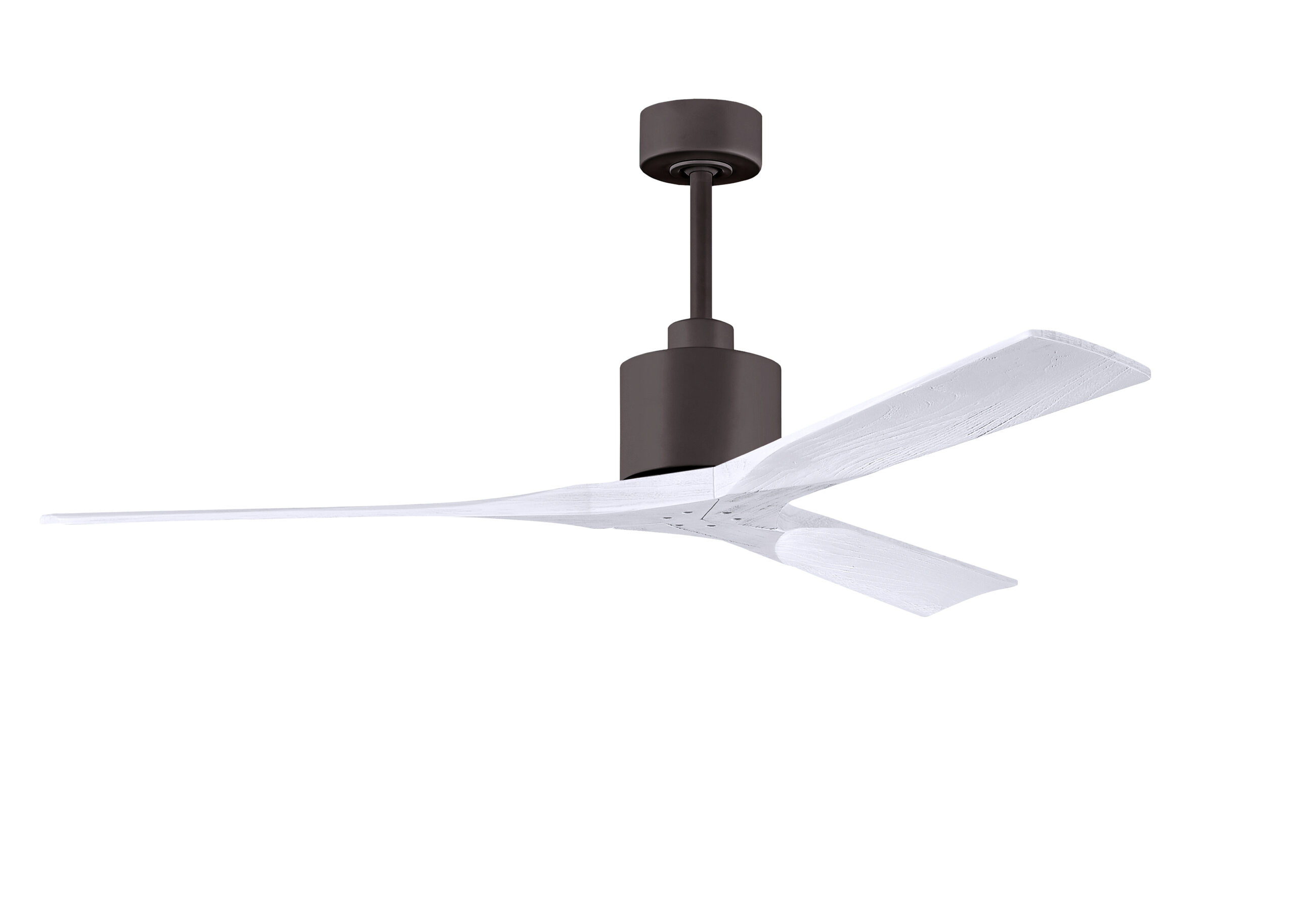 Nan Ceiling Fan in Textured Bronze with 60” Matte White Blades